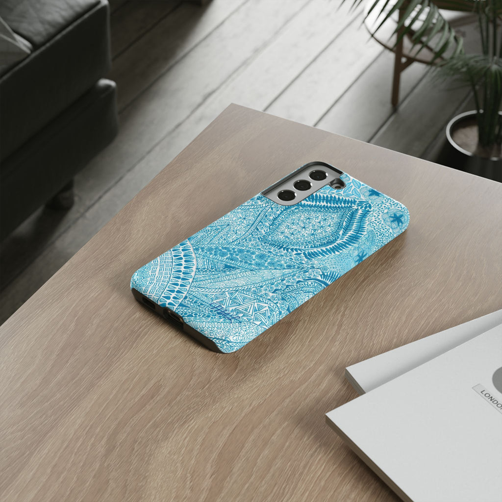 Teal Paisley