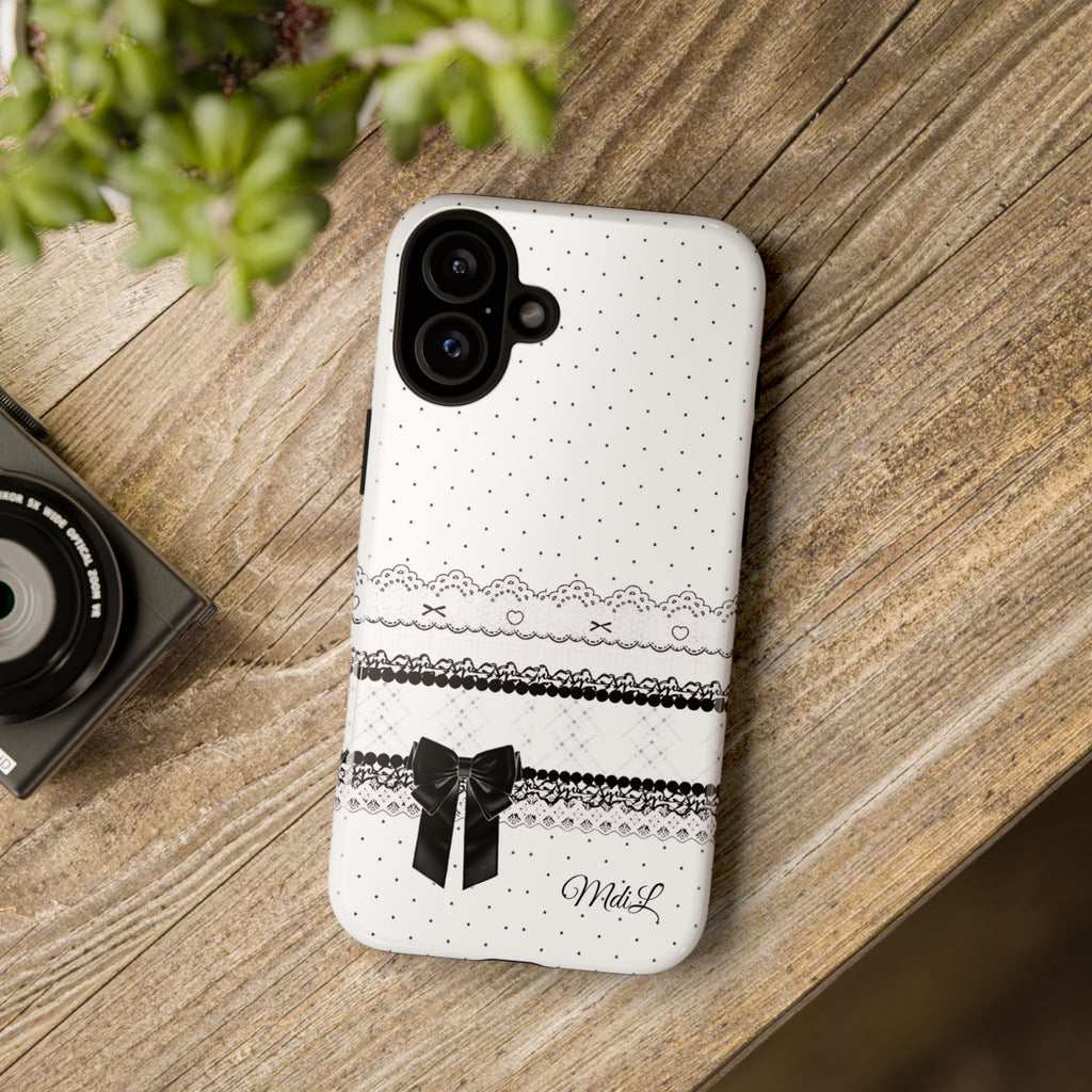 Dotted Lace | Black and White - Mare di Luna