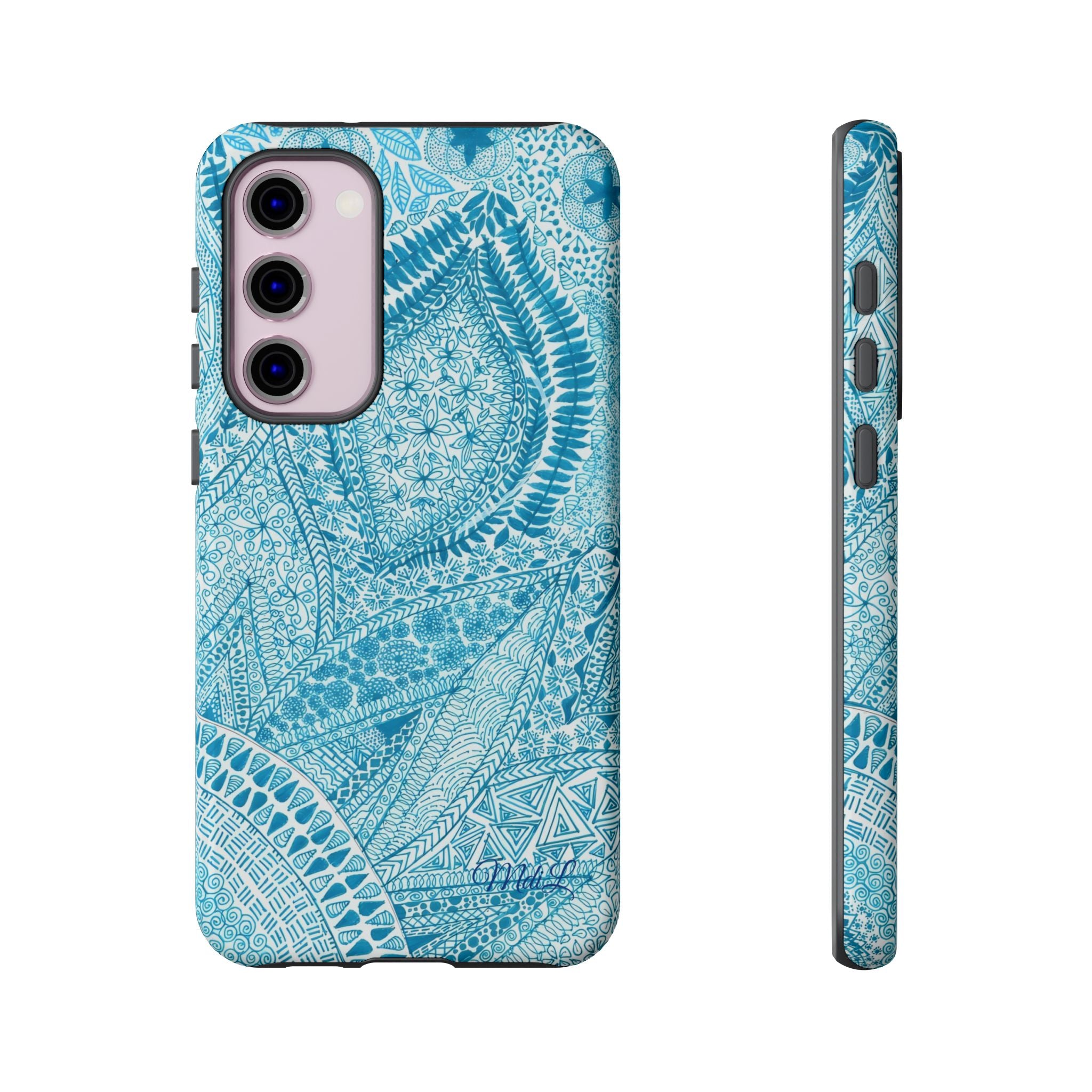 Teal Paisley