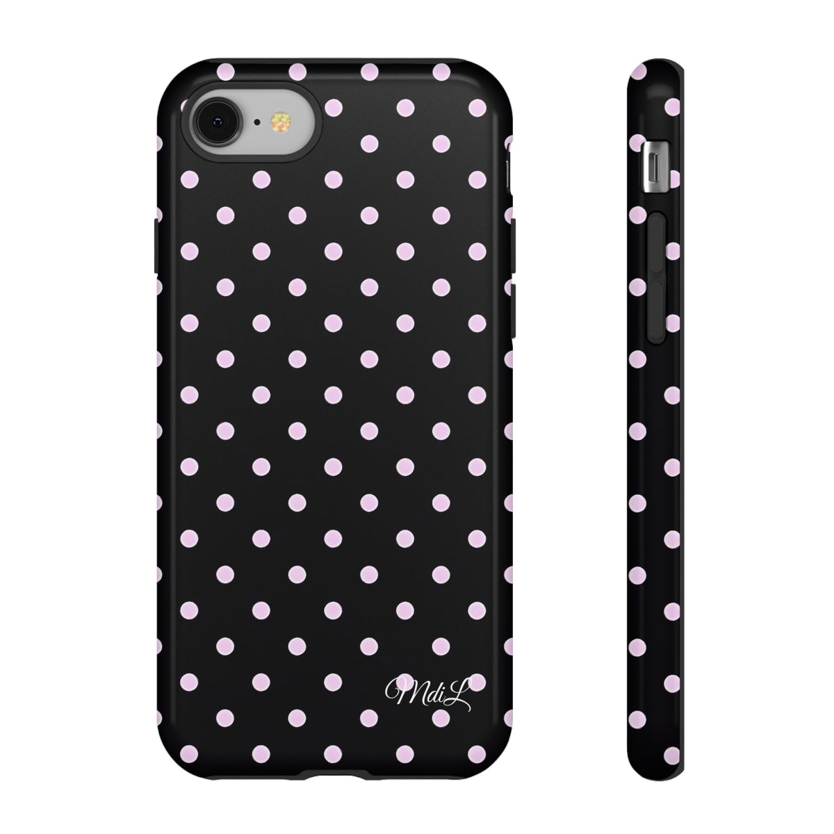 Polka Dots | Pink and Black - Mare di Luna