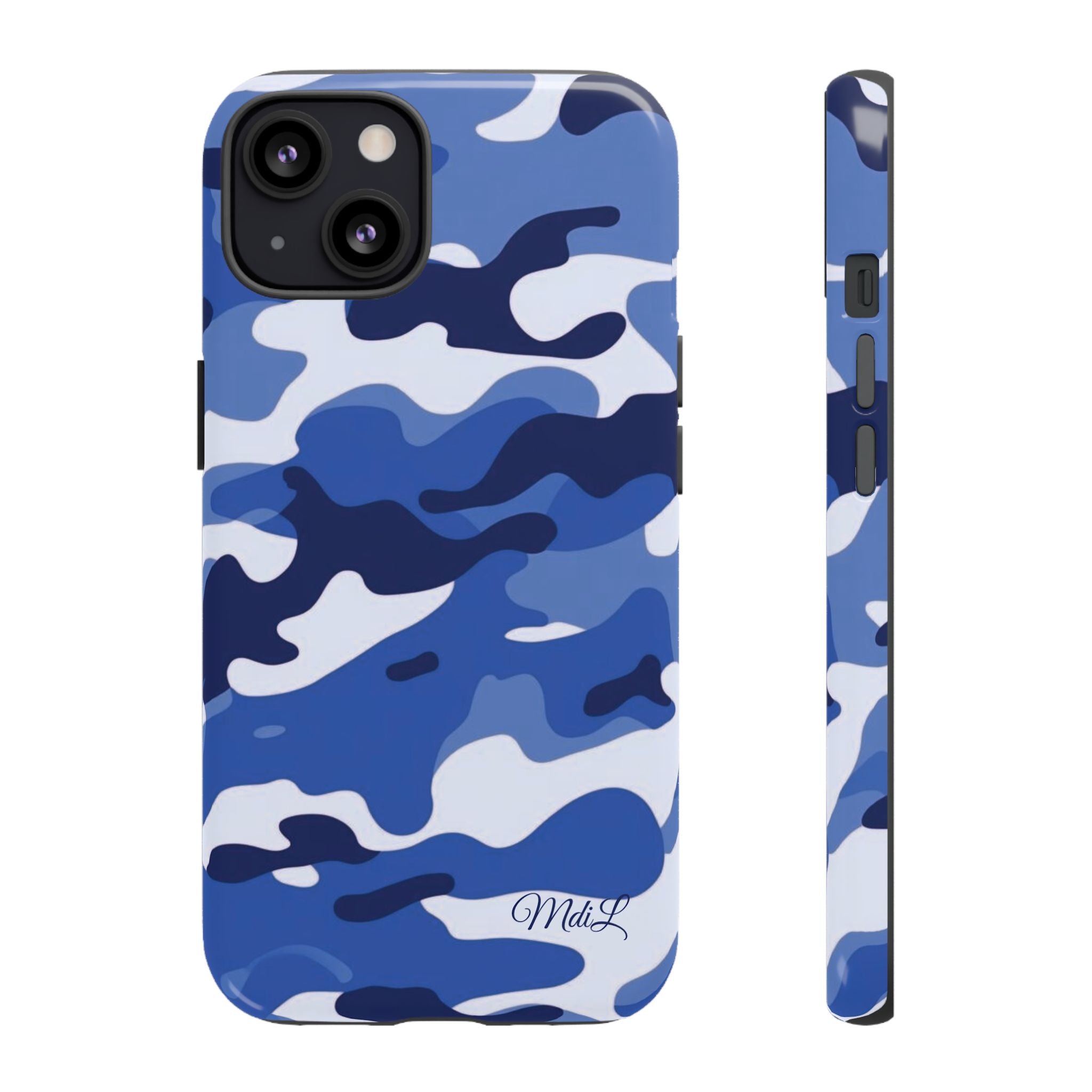 Deep Blue Camo iPhone Case