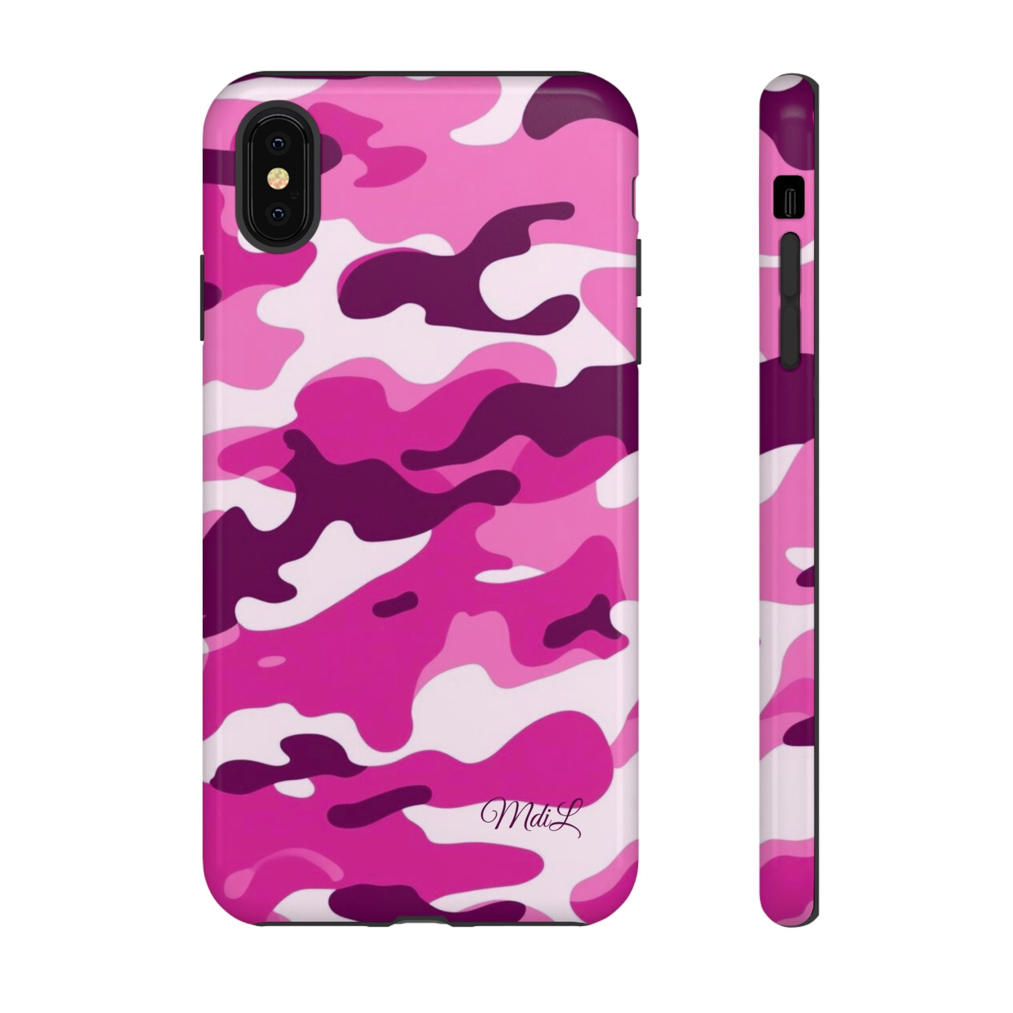 Magenta Camo iPhone Case
