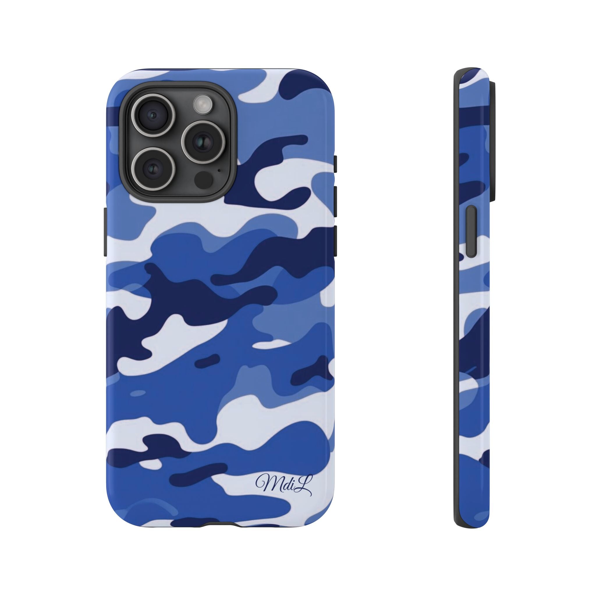 Deep Blue Camo iPhone Case