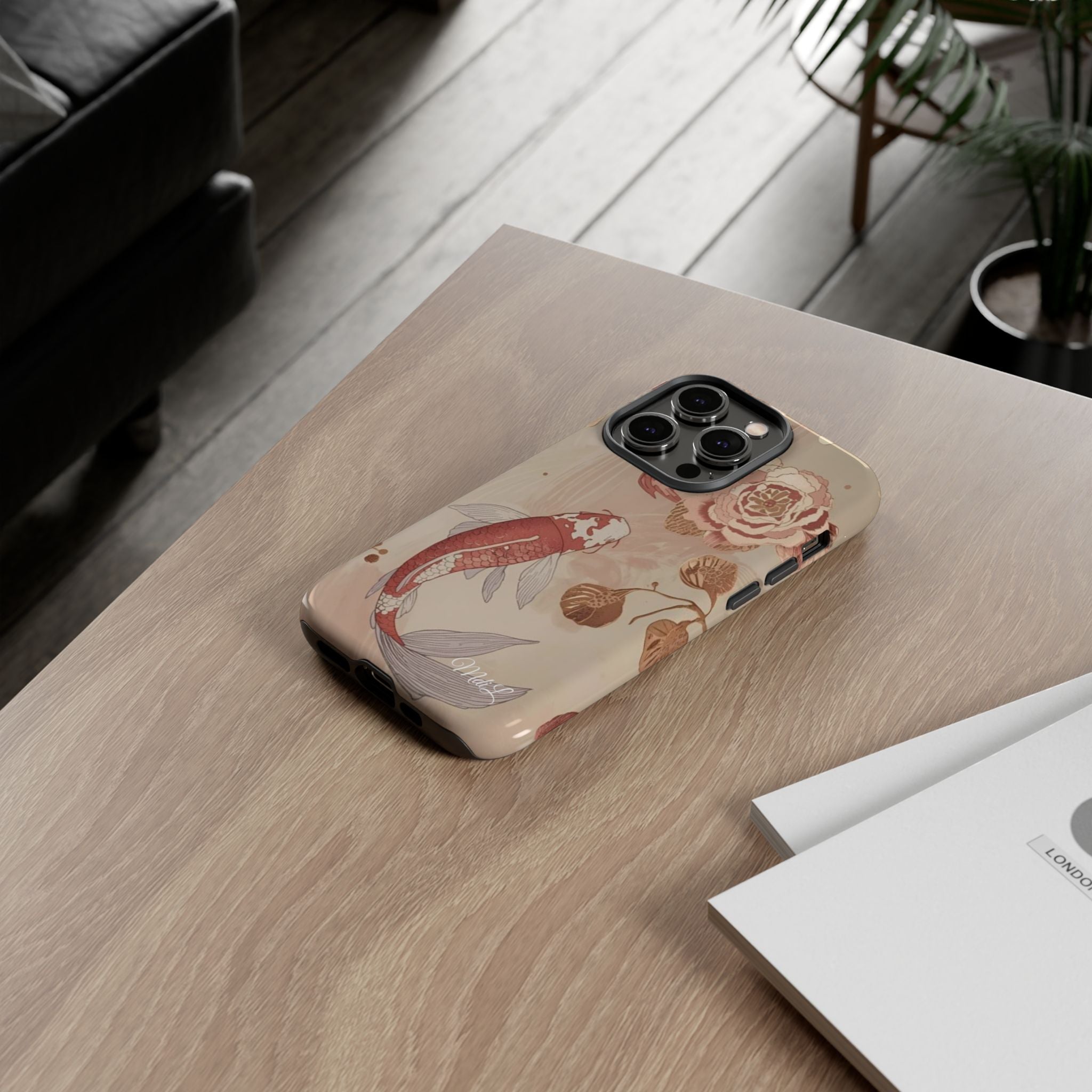 Rosy Koi Pond iPhone Case