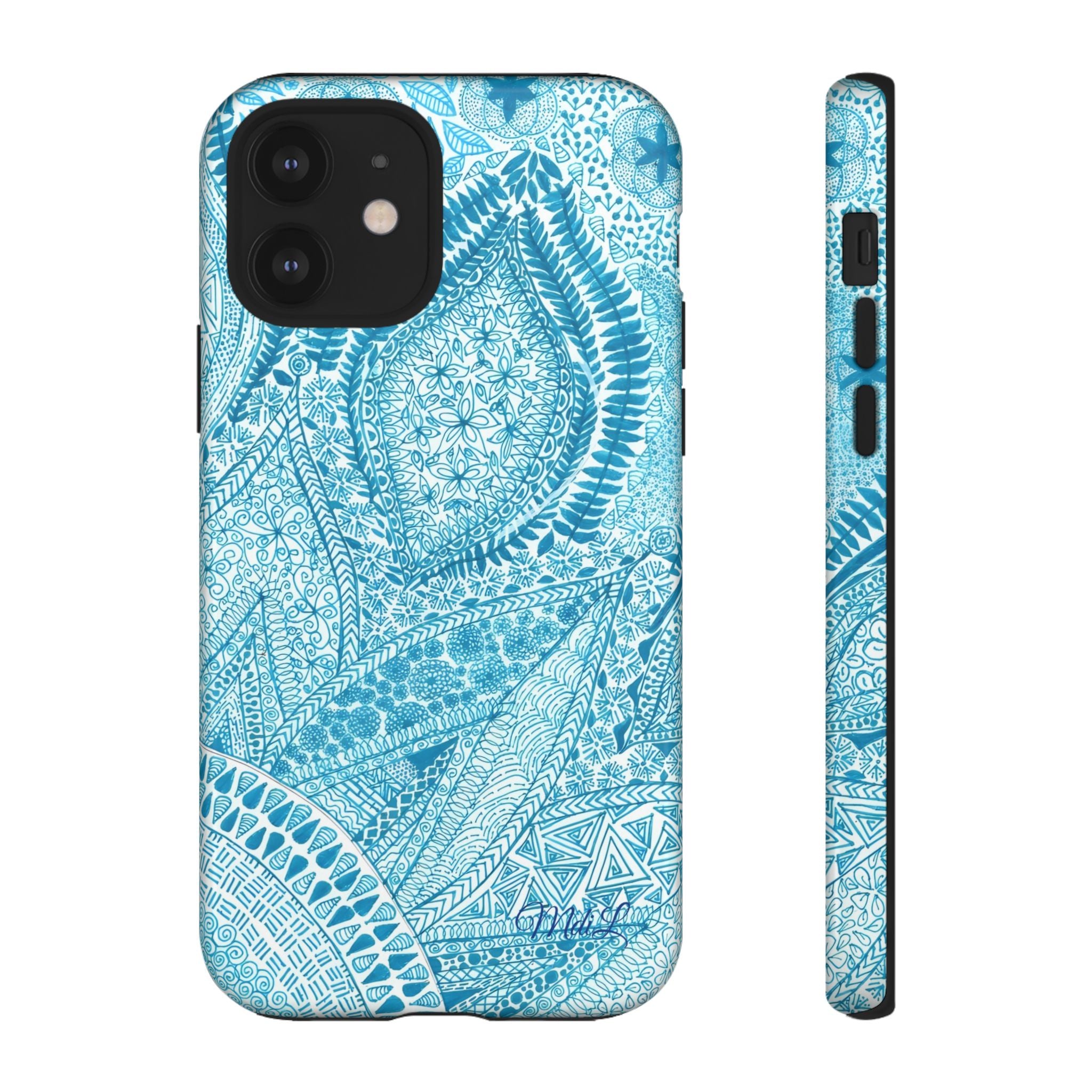 Teal Paisley