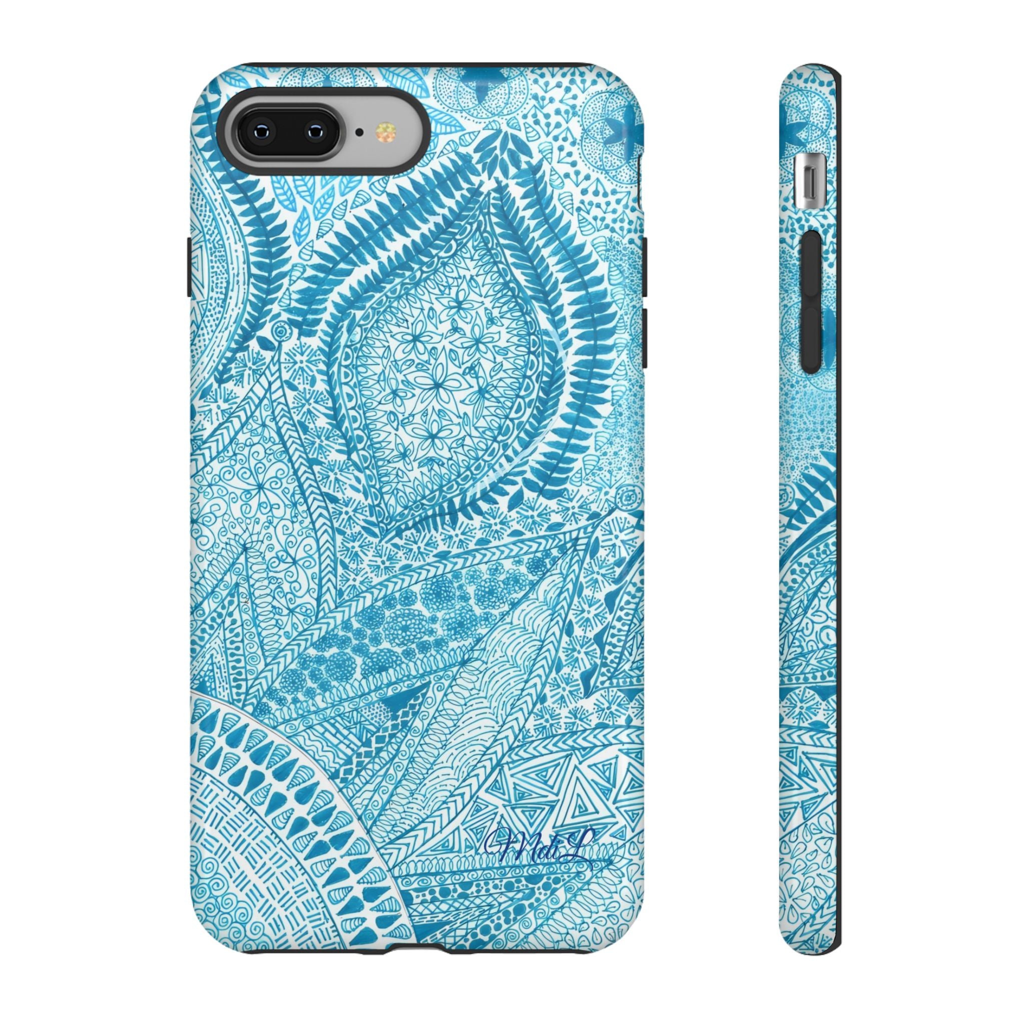 Teal Paisley