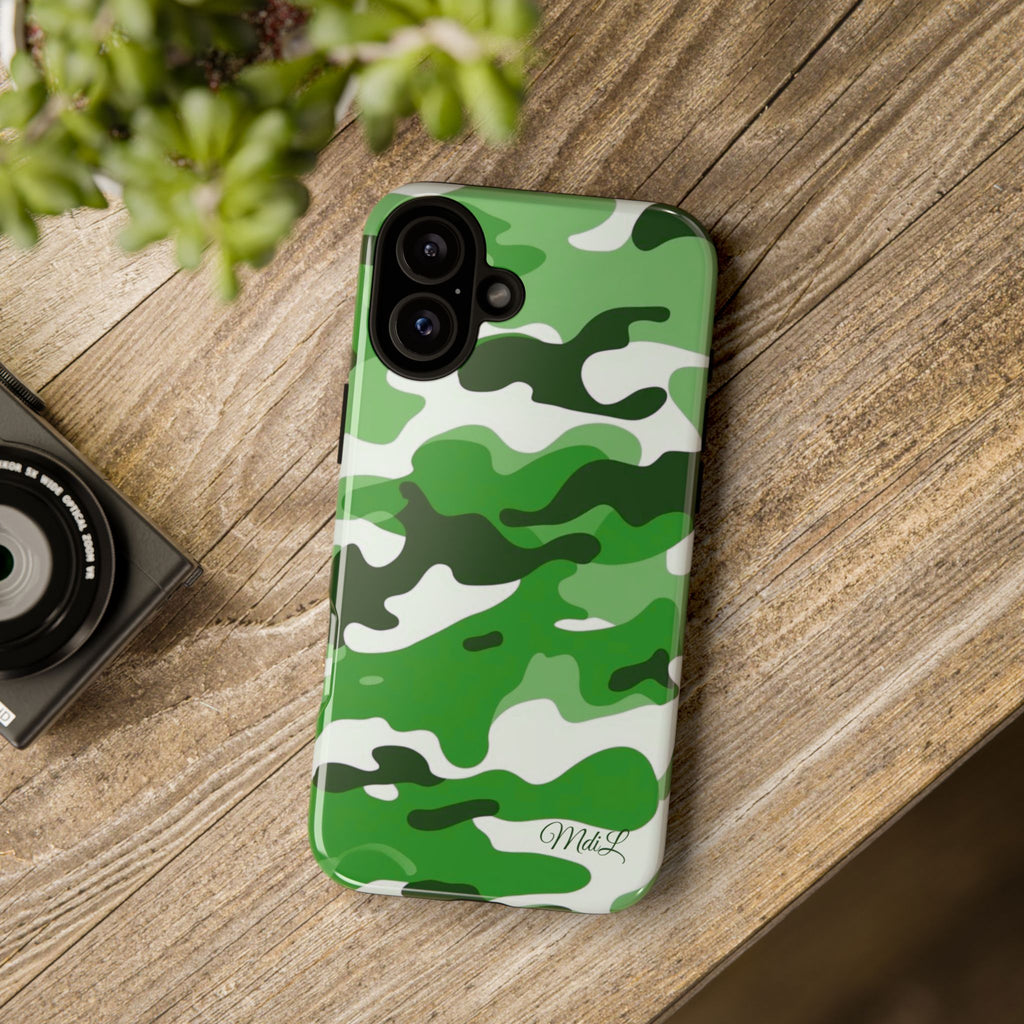 Green Camo iPhone Case
