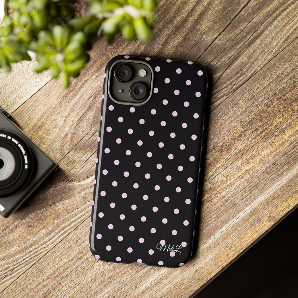 Polka Dots | Pink and Black - Mare di Luna