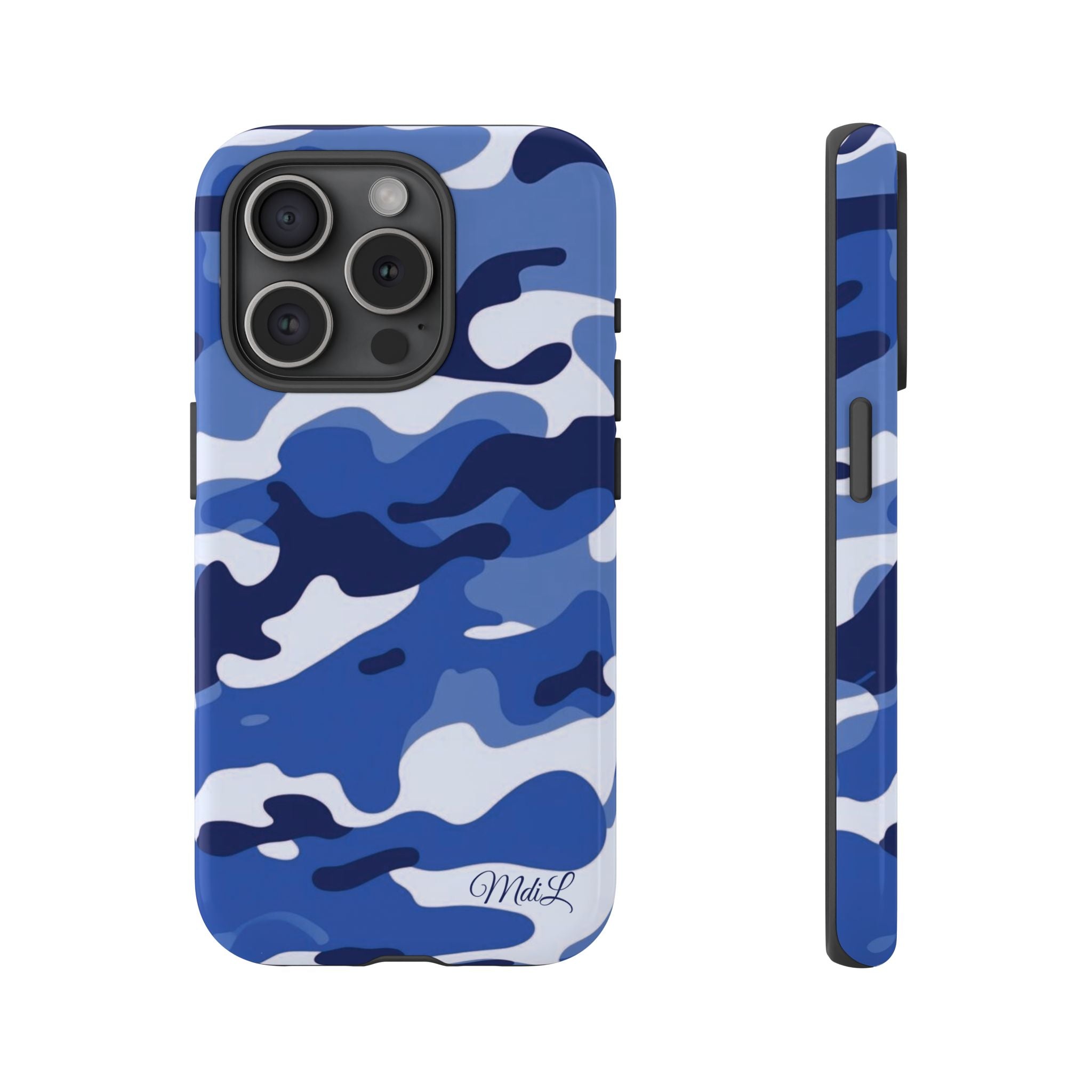 Deep Blue Camo iPhone Case