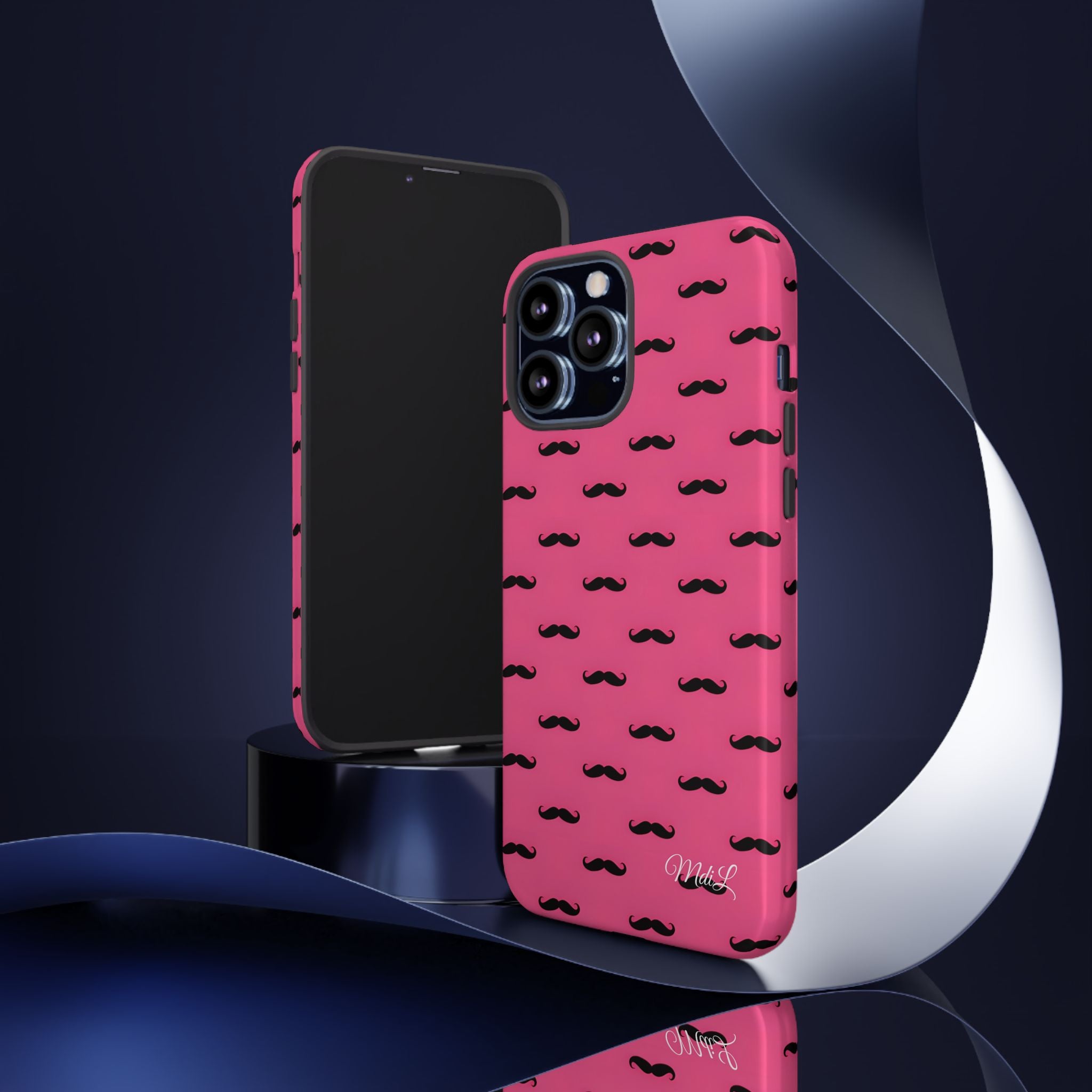 Pink Moustache iPhone Case