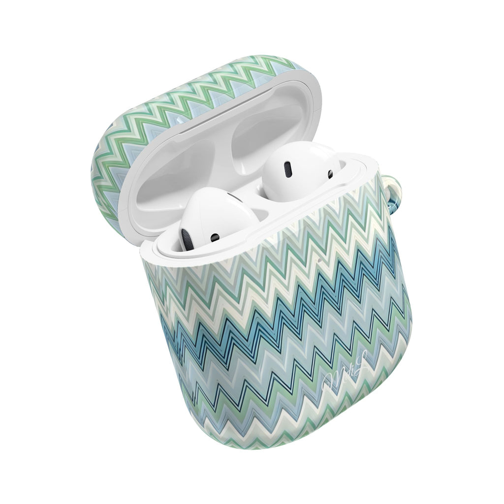 Teal Zag AirPods Case