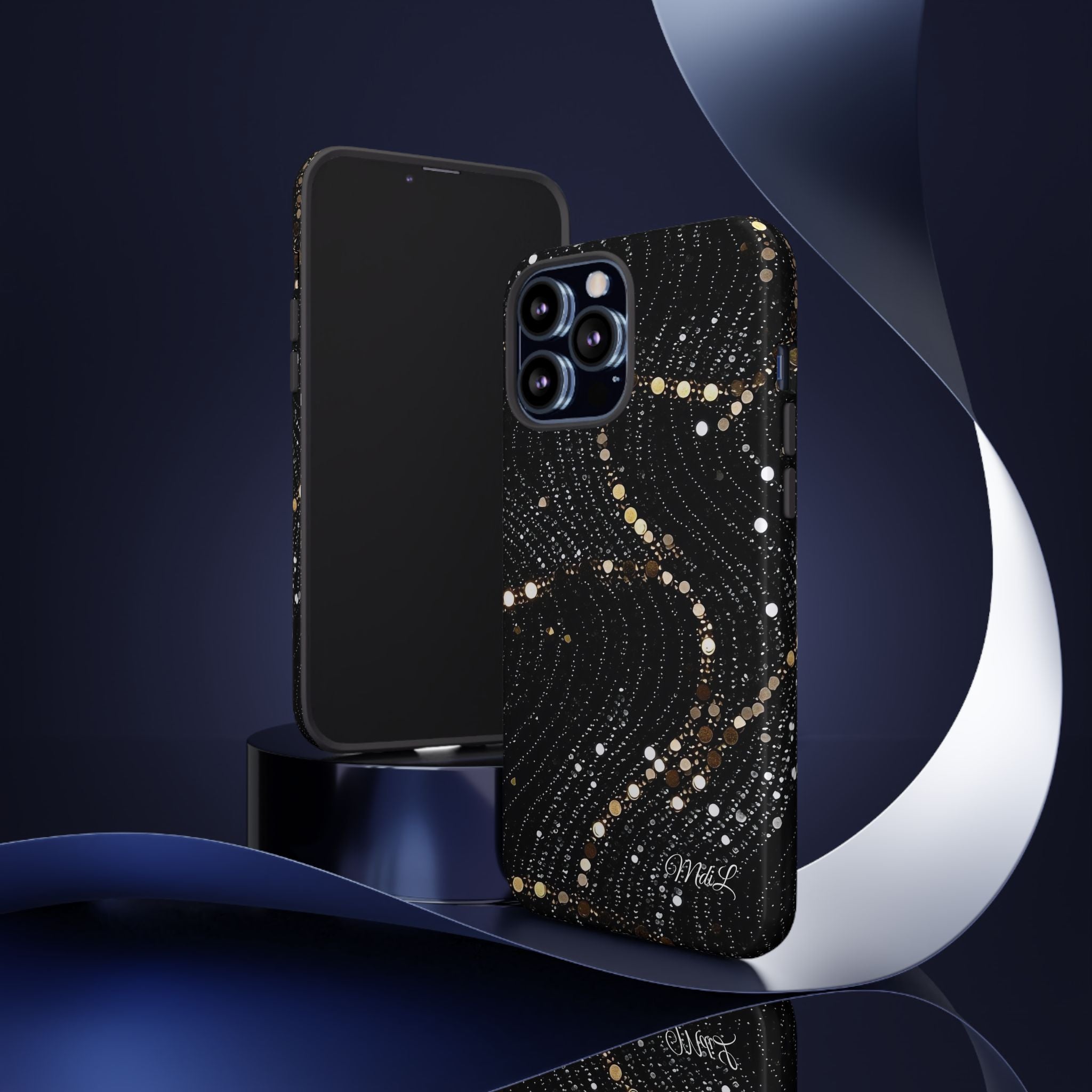Sequin | Black and Gold - Mare di Luna