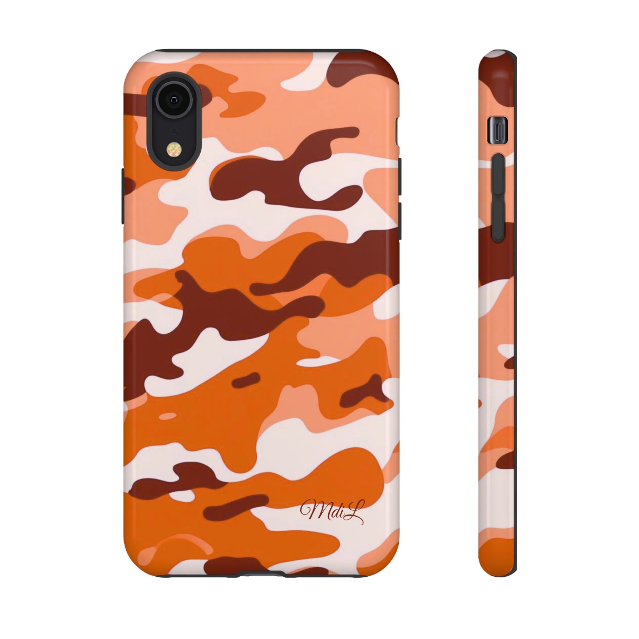 Orange Camo iPhone Case