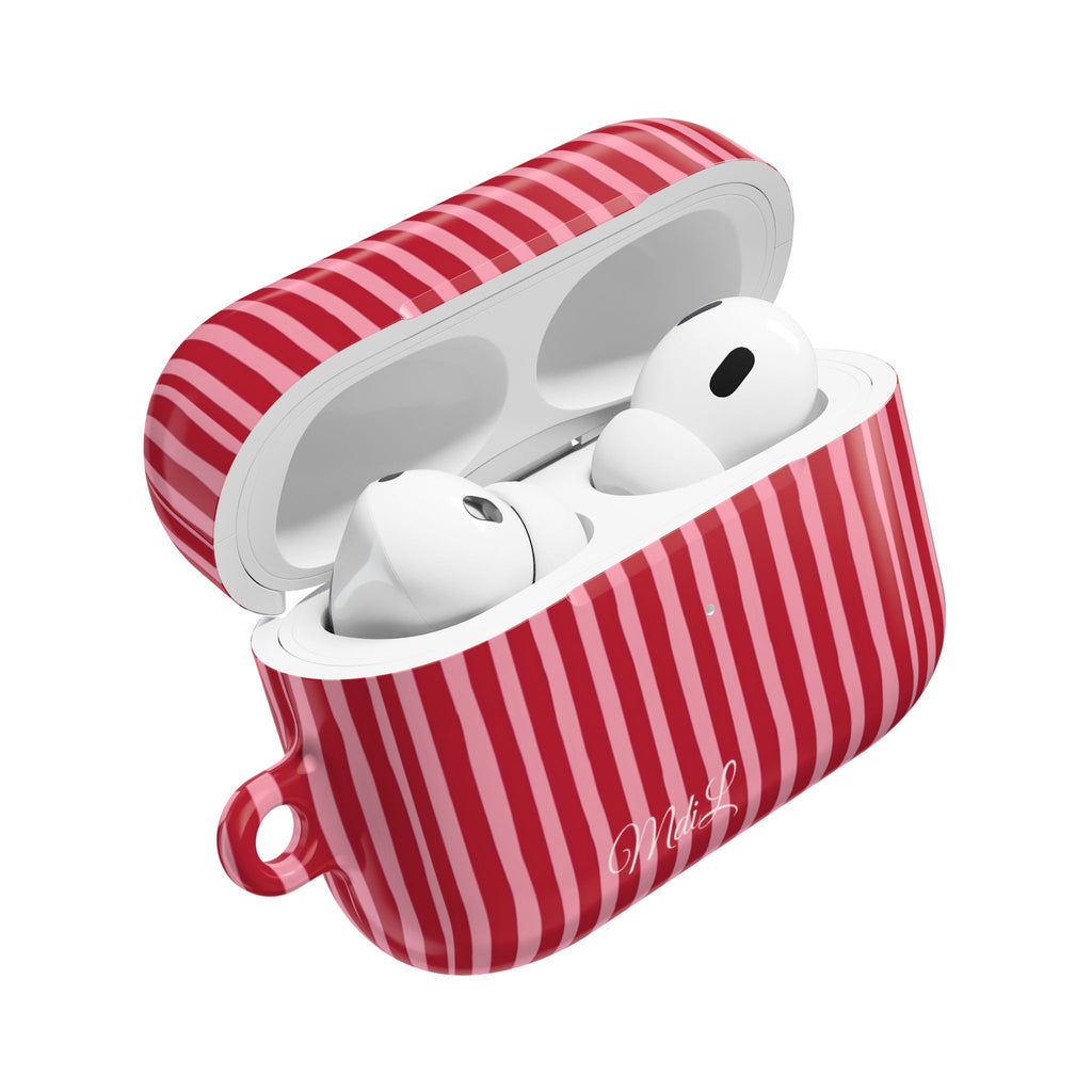 Strawberry Stripes AirPods Case