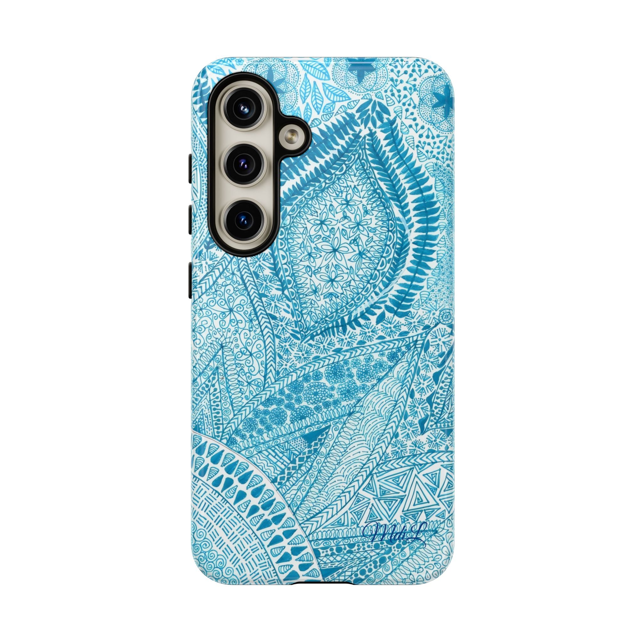Teal Paisley