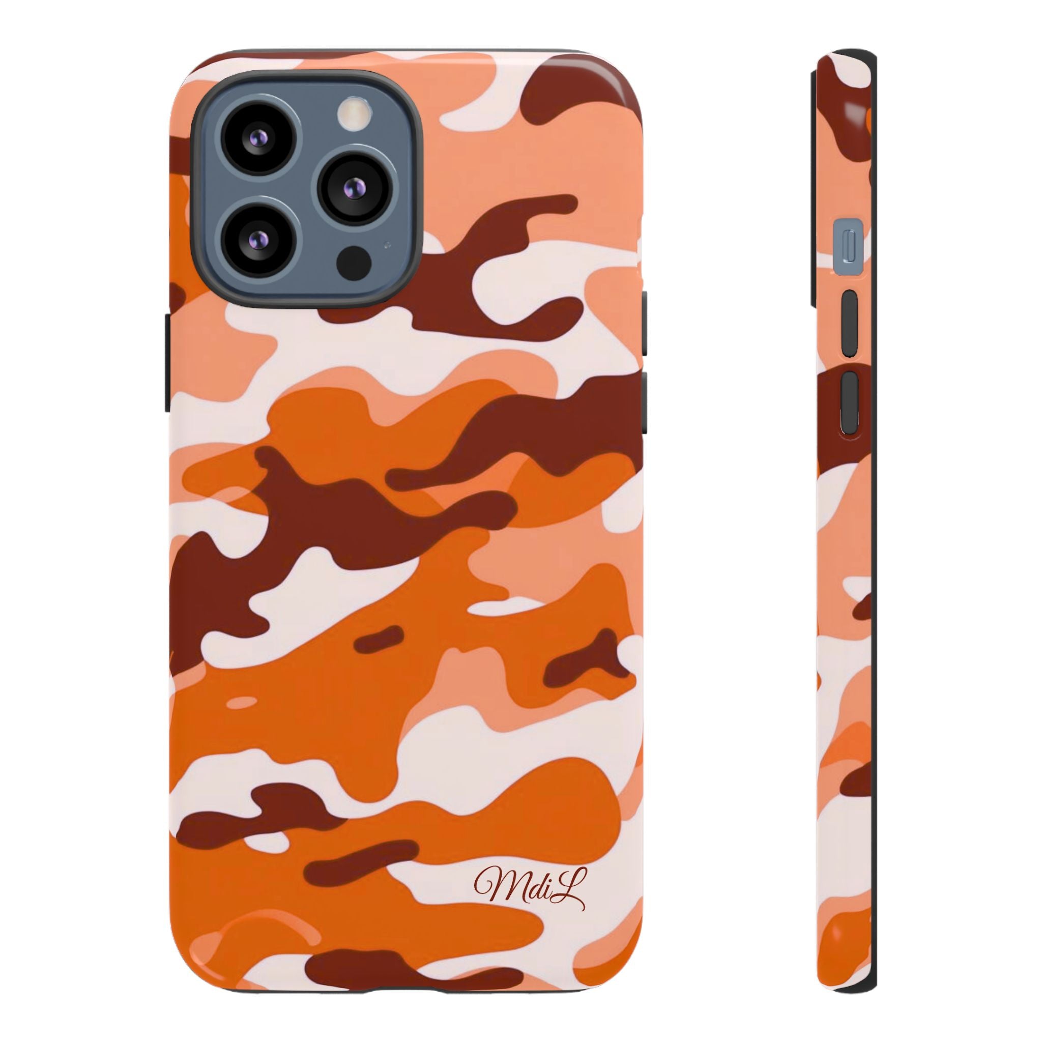 Orange Camo iPhone Case