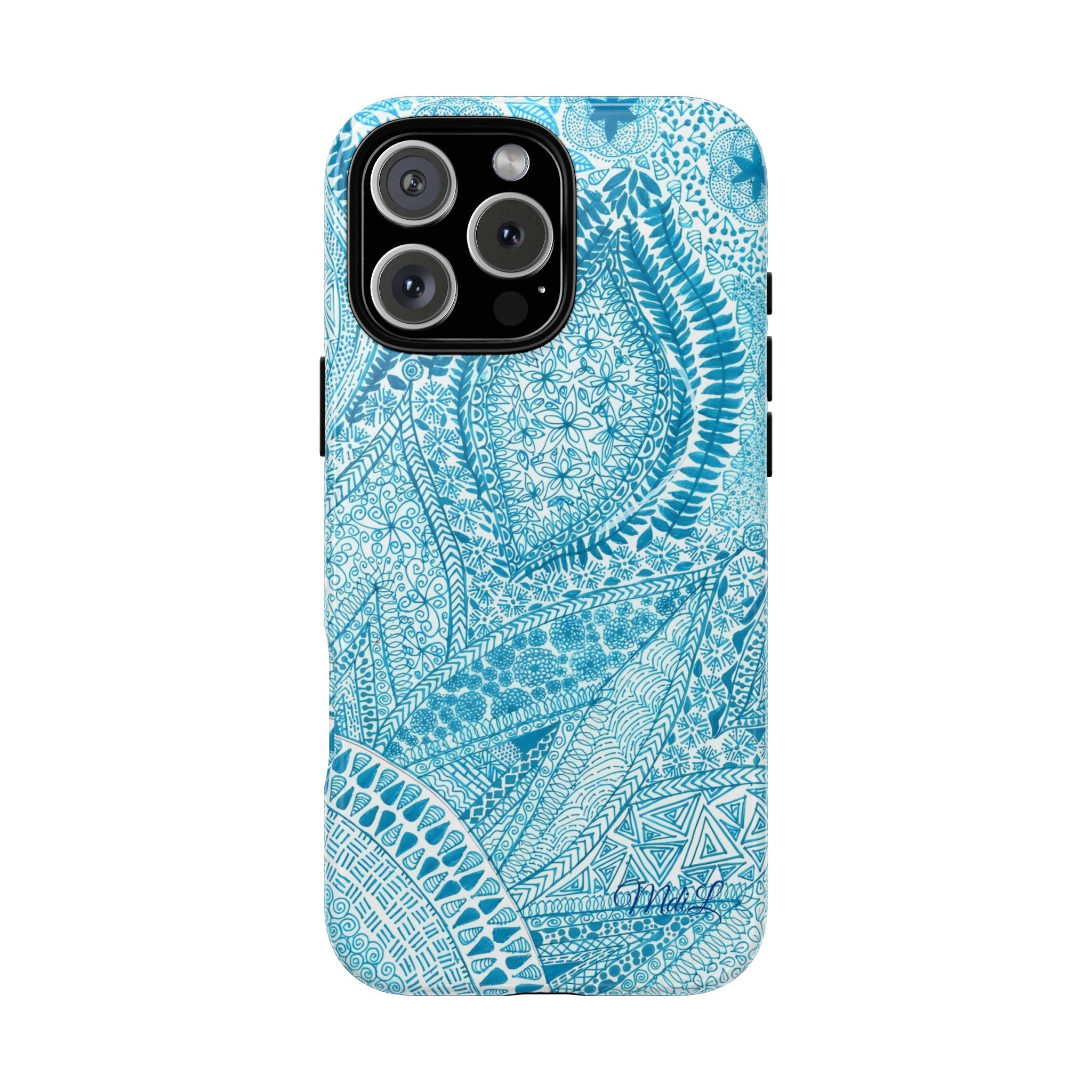 Teal Paisley