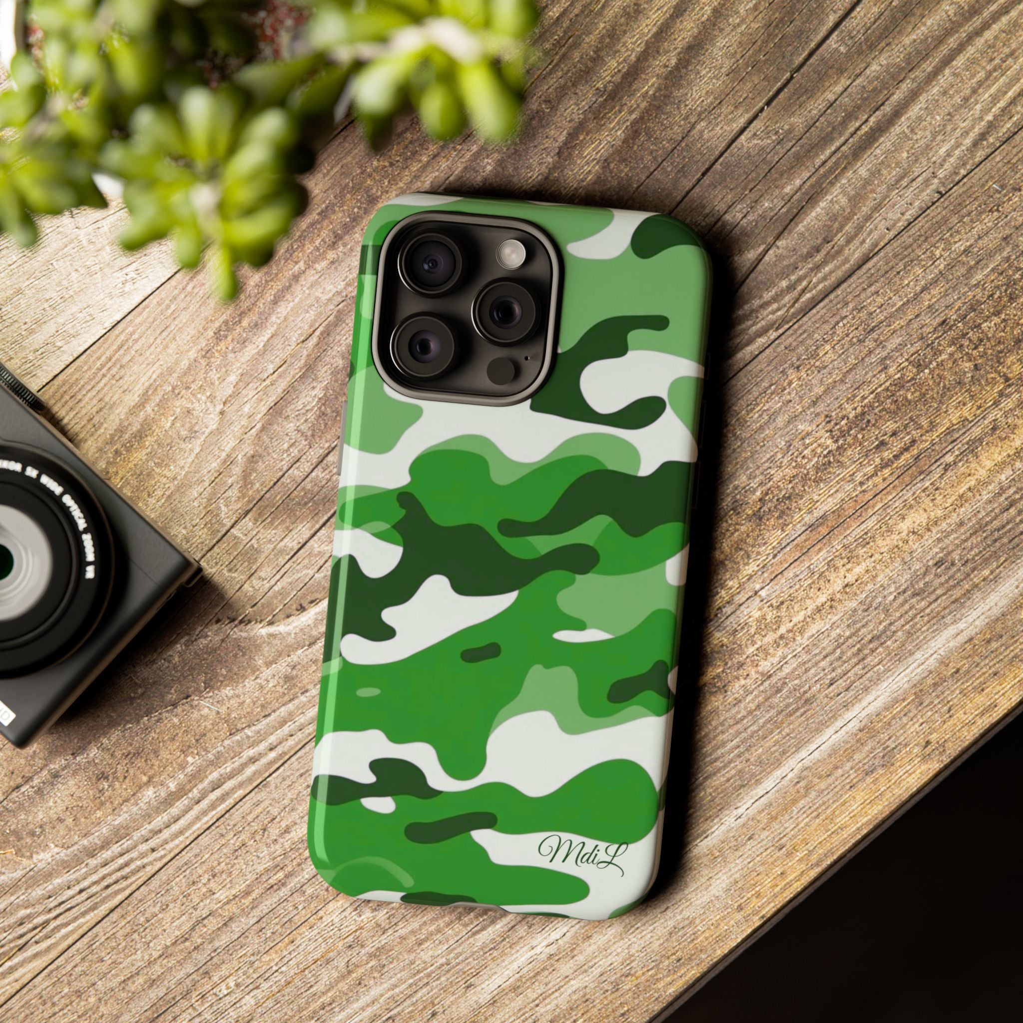 Green Camo iPhone Case