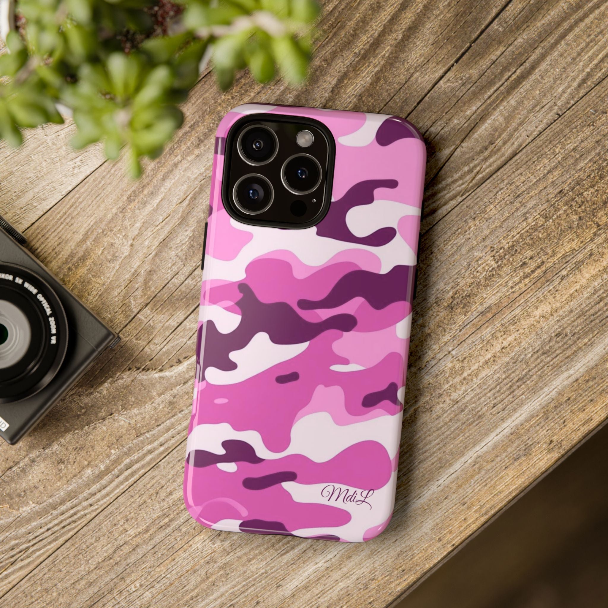 Fuschia Camo iPhone Case