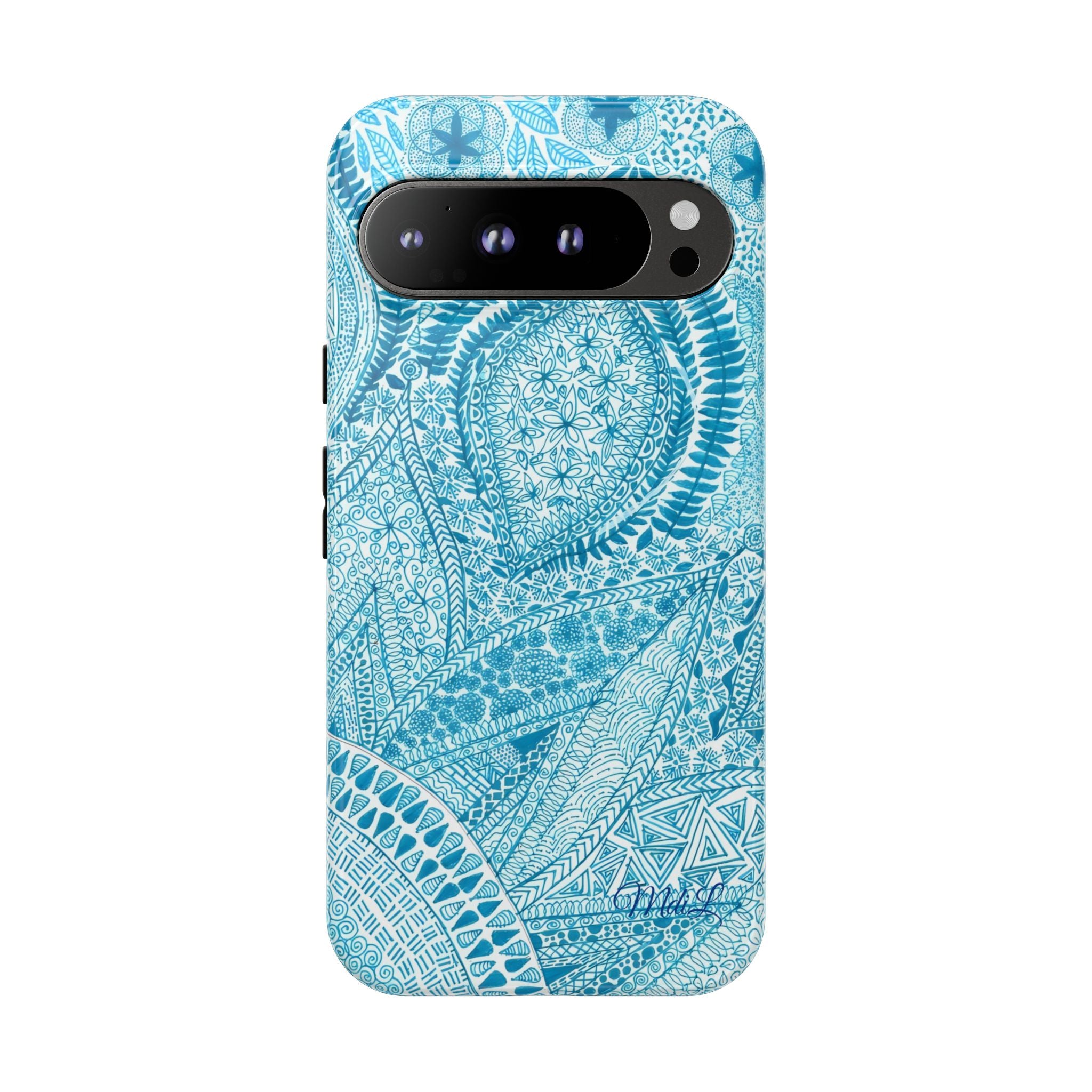 Teal Paisley