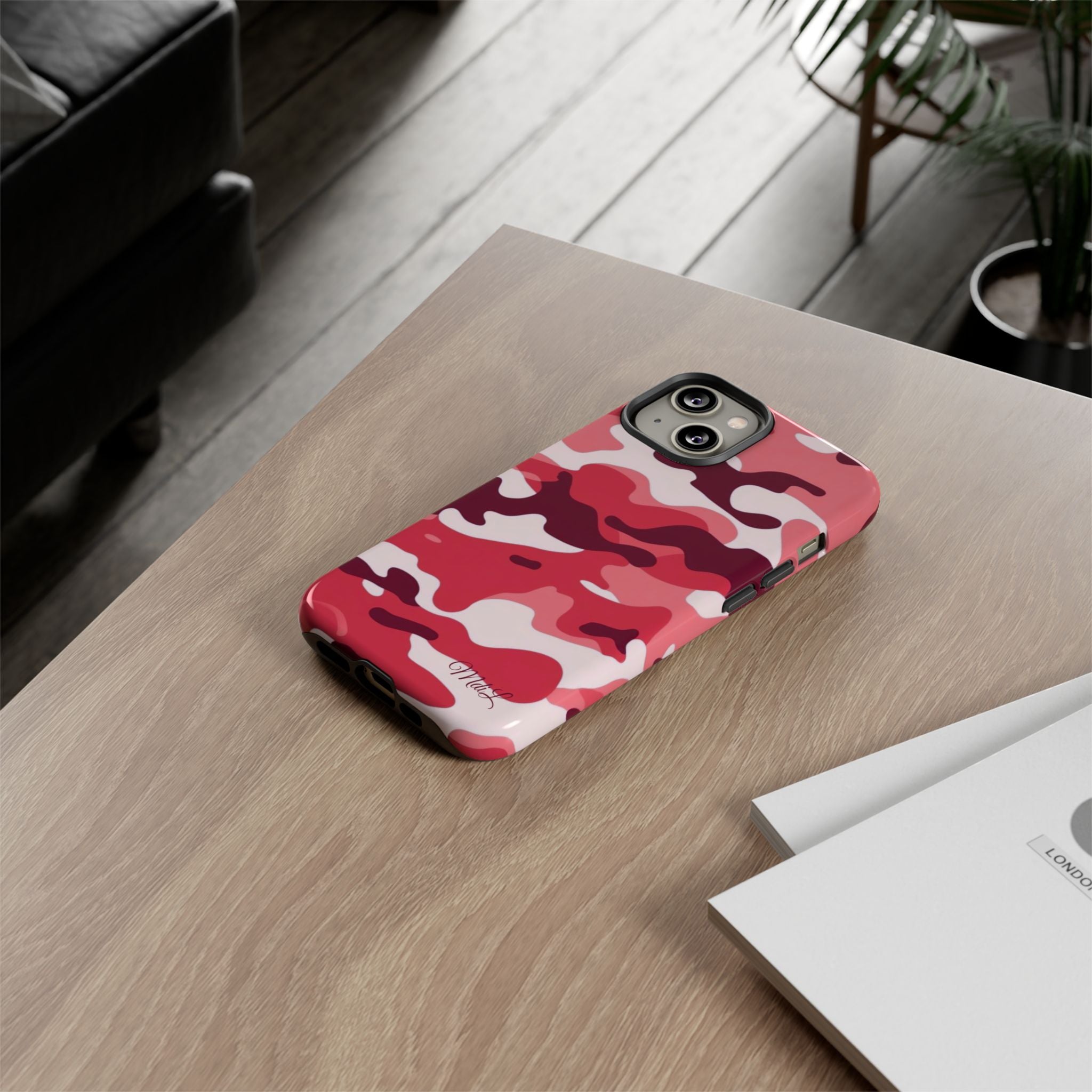 Red Camo iPhone Case