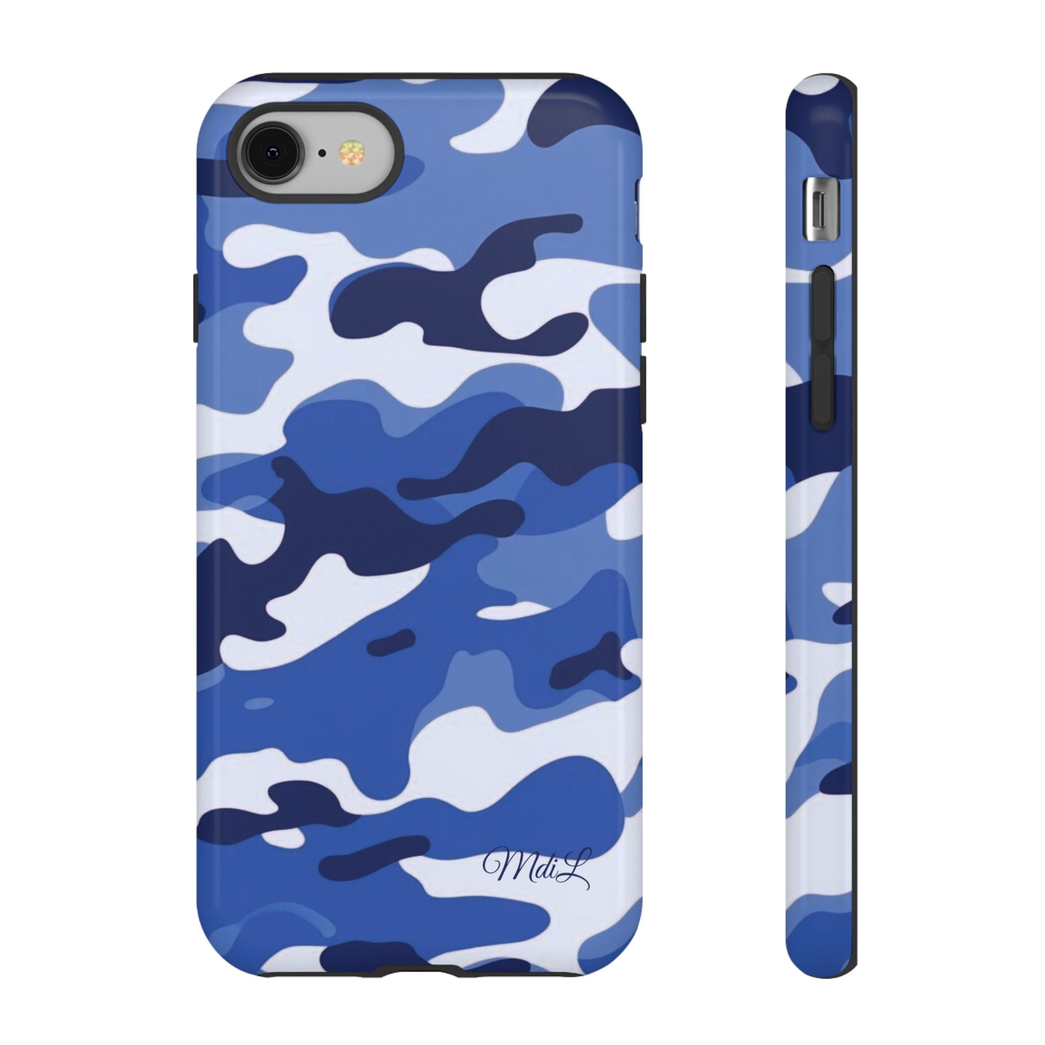 Deep Blue Camo iPhone Case