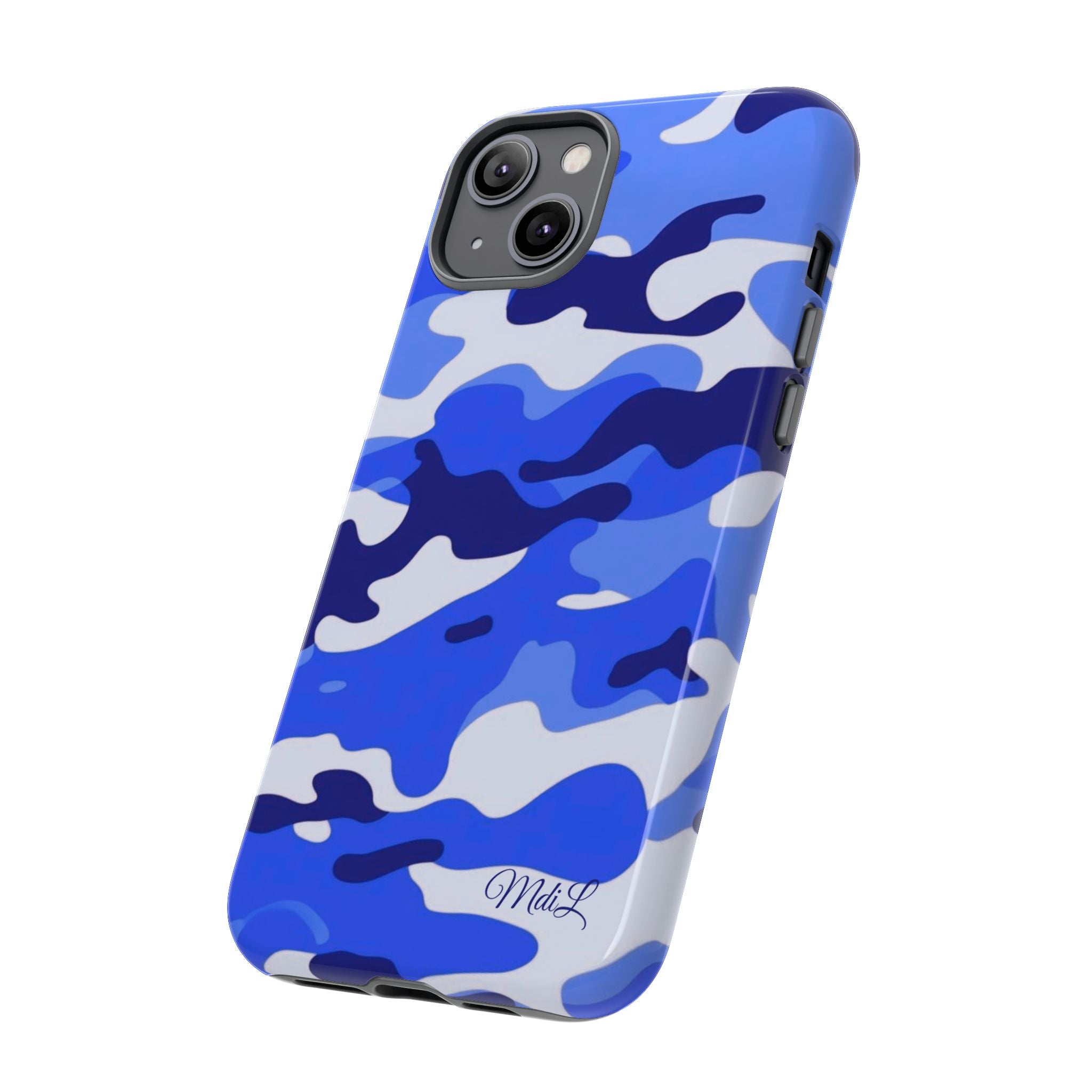 Blue Camo iPhone Case