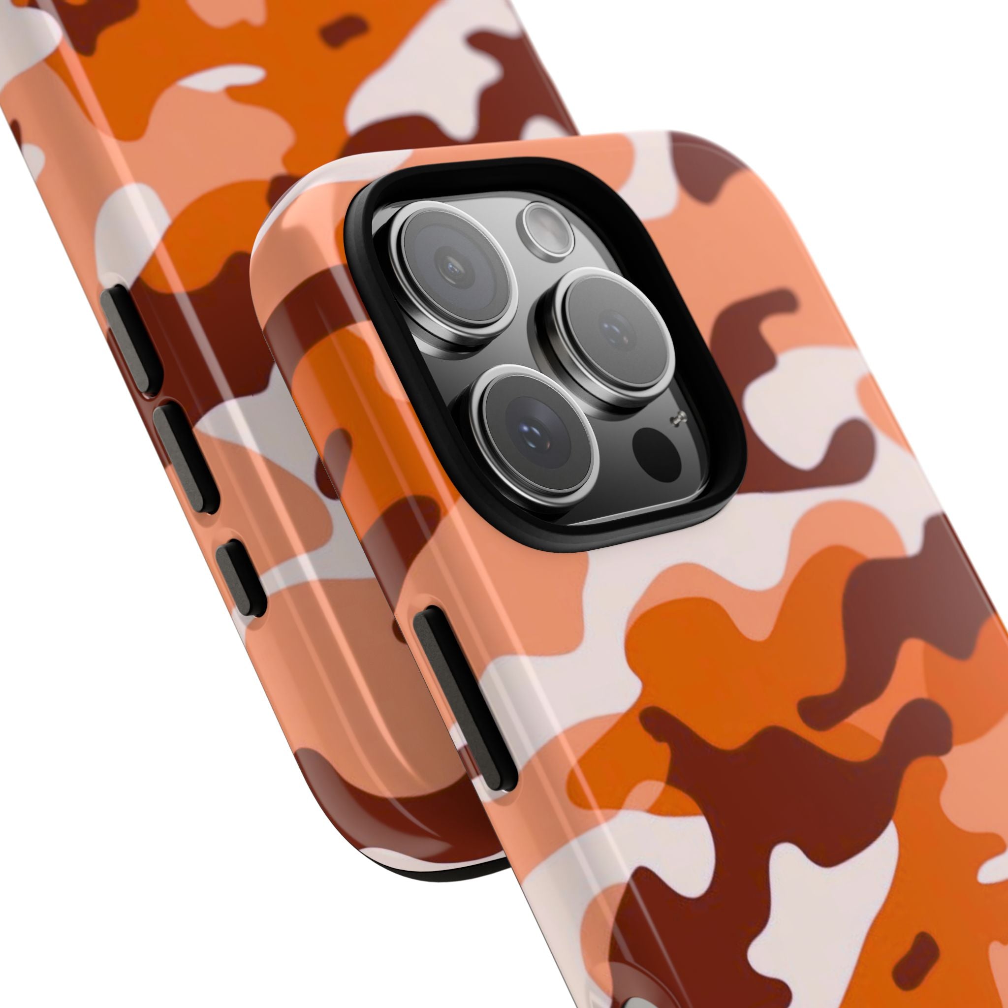 Orange Camo iPhone Case