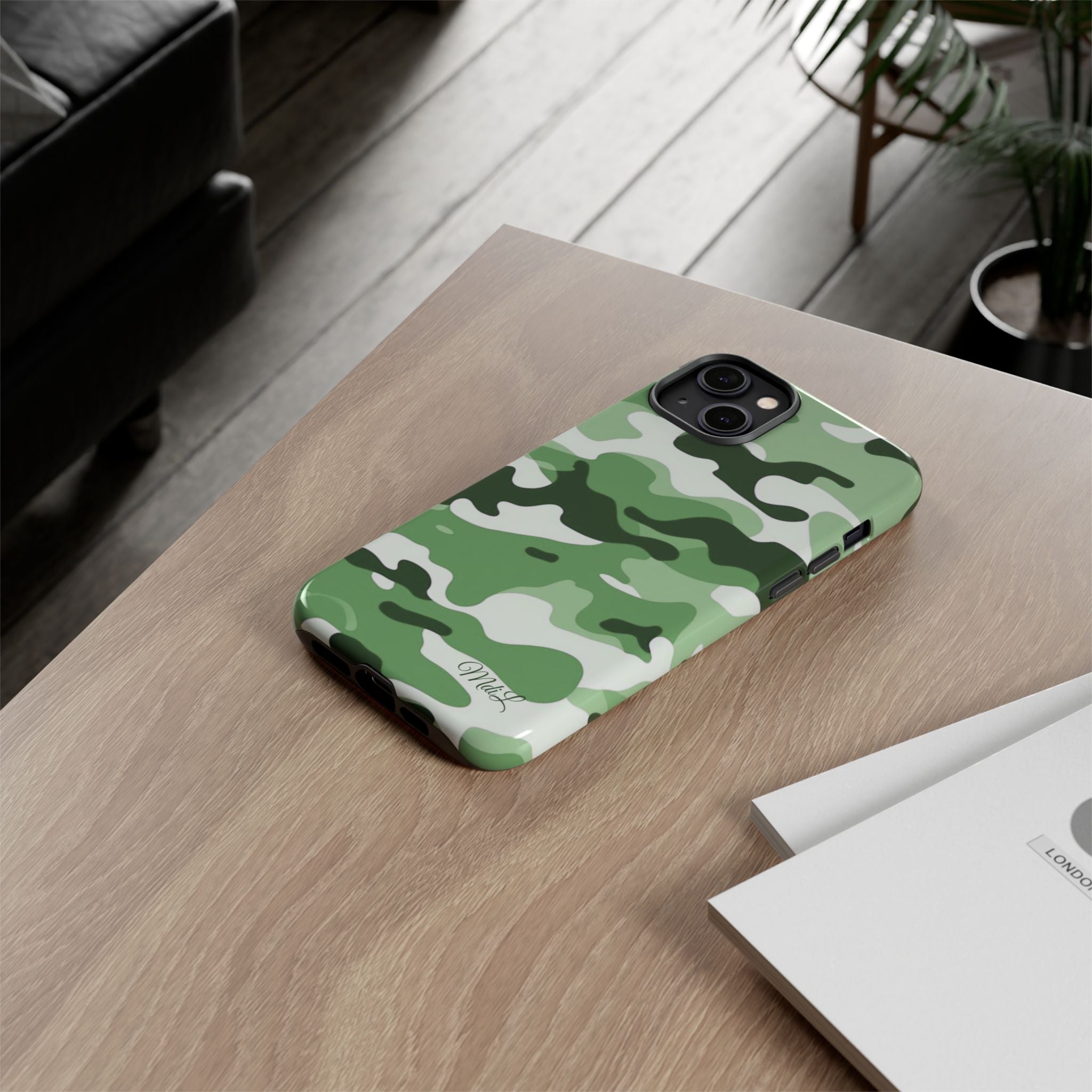 Mint Camo iPhone Case