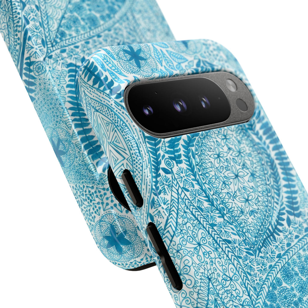 Teal Paisley