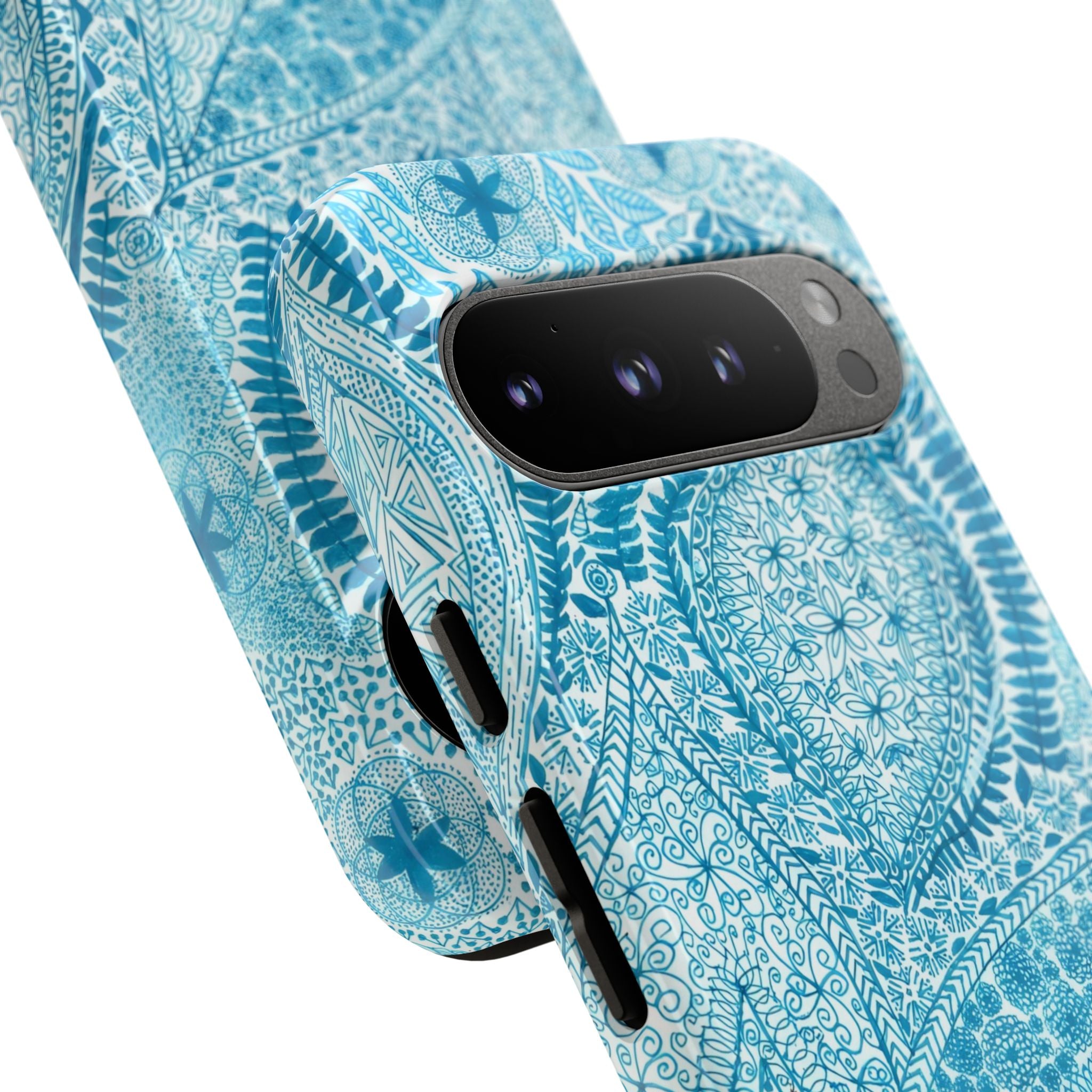 Teal Paisley