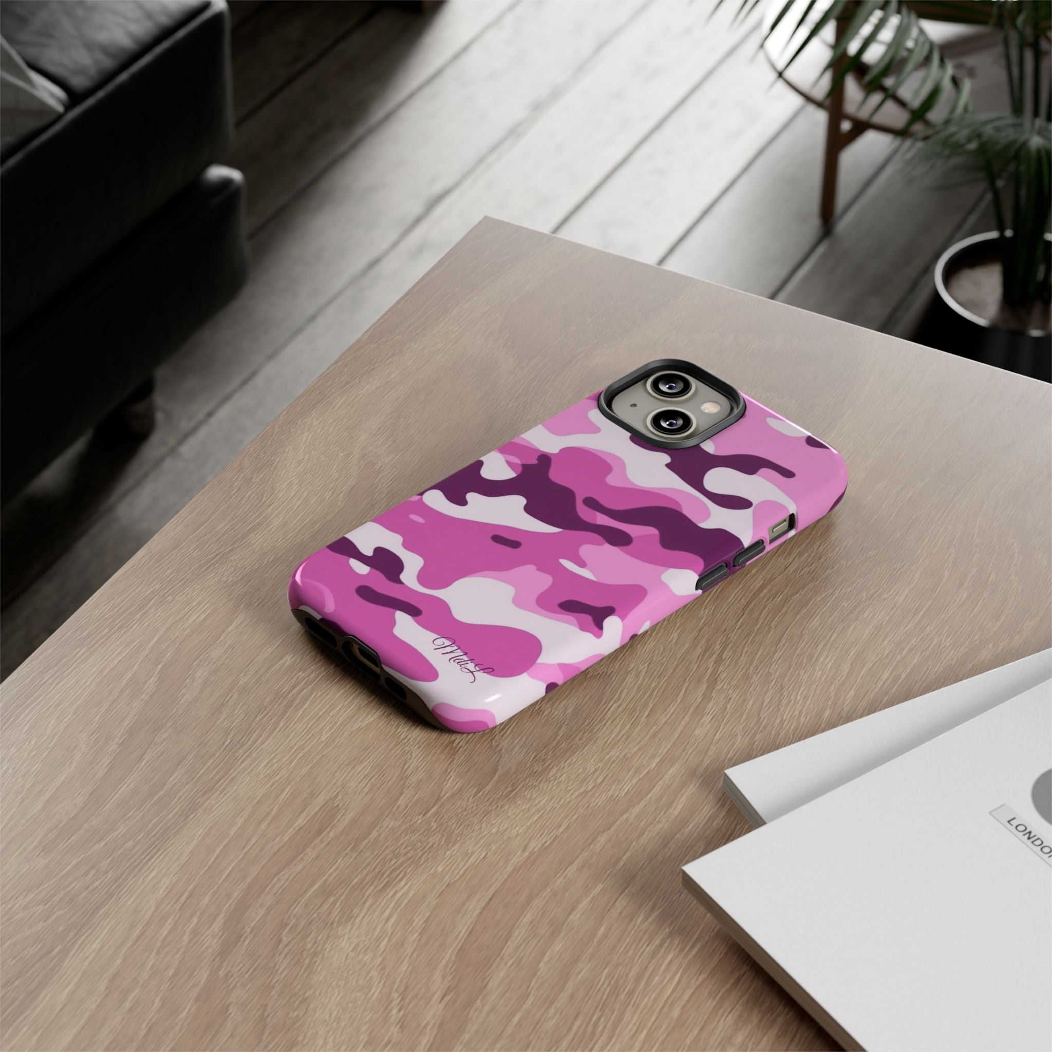 Fuschia Camo iPhone Case