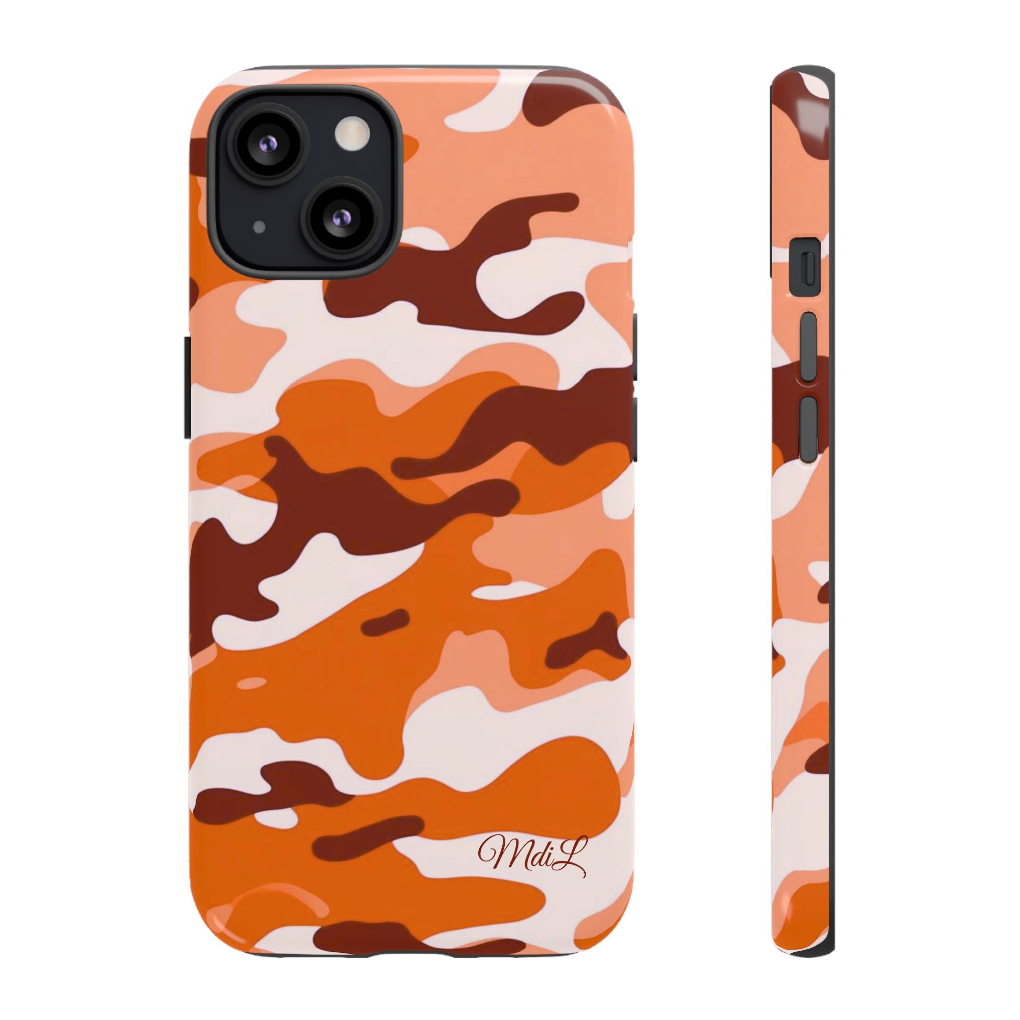 Orange Camo iPhone Case
