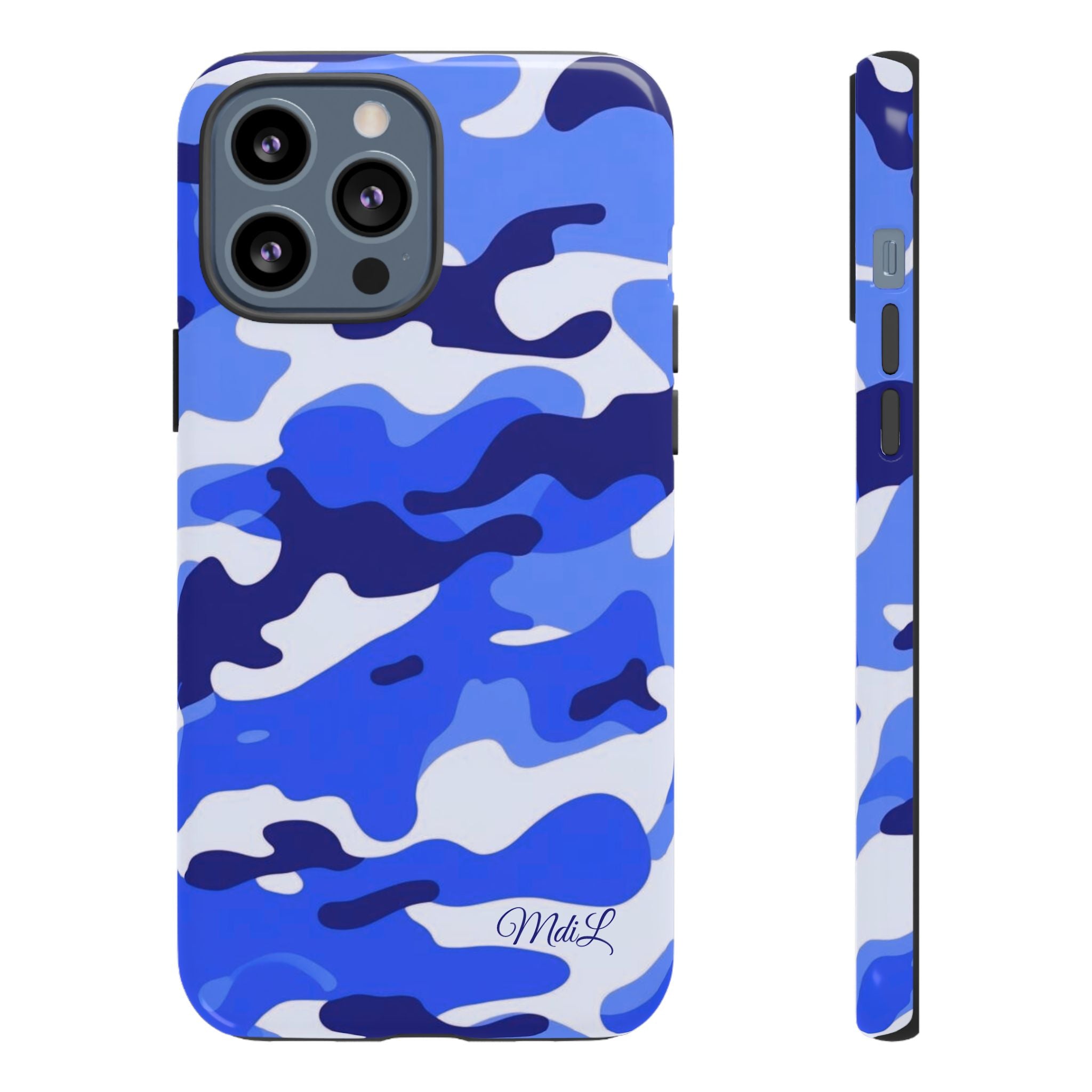 Blue Camo iPhone Case