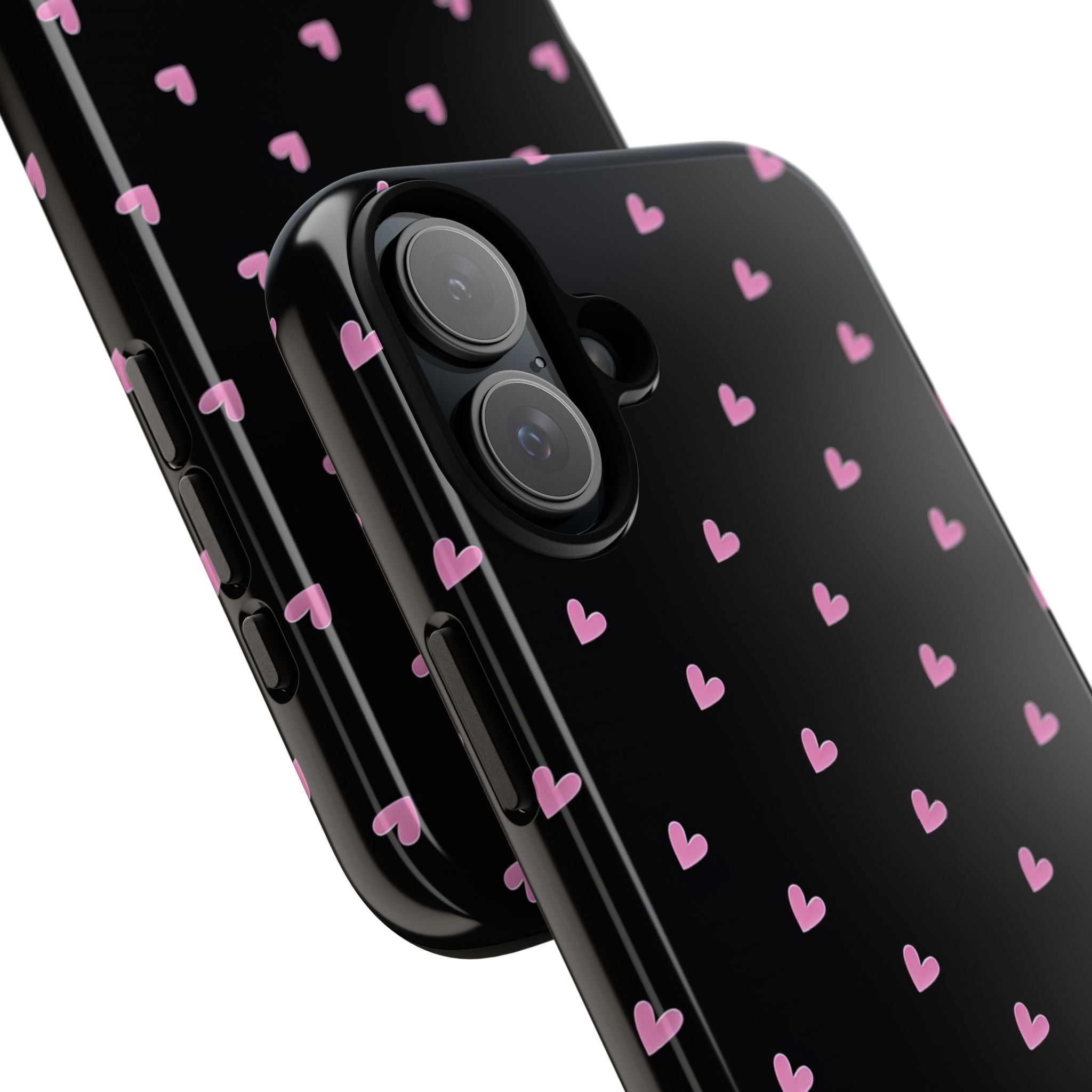 Dotted Hearts | Black and Pink - Mare di Luna