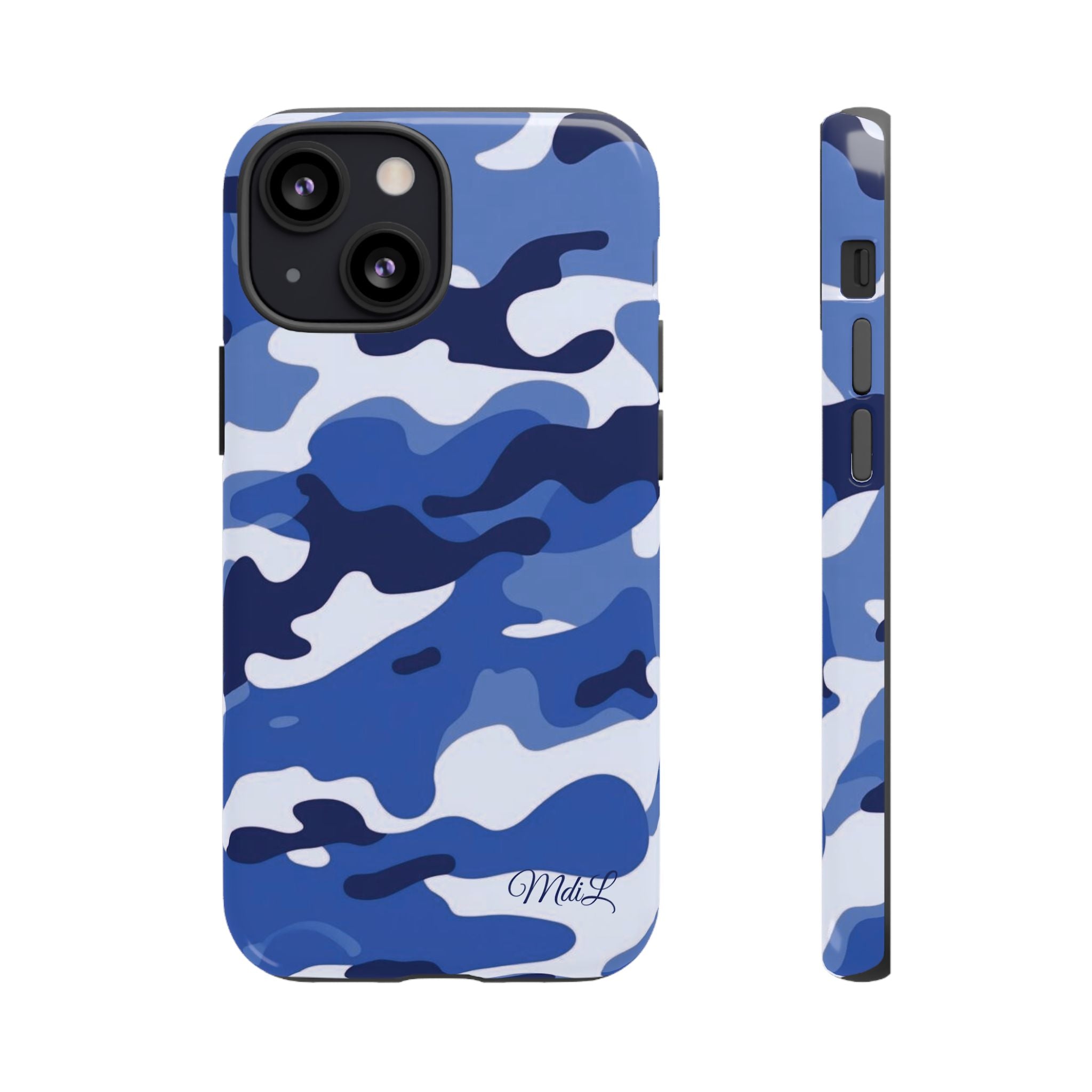 Deep Blue Camo iPhone Case