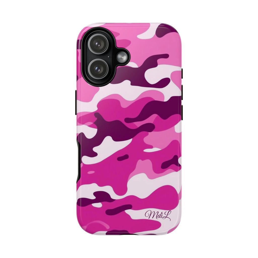 Magenta Camo iPhone Case