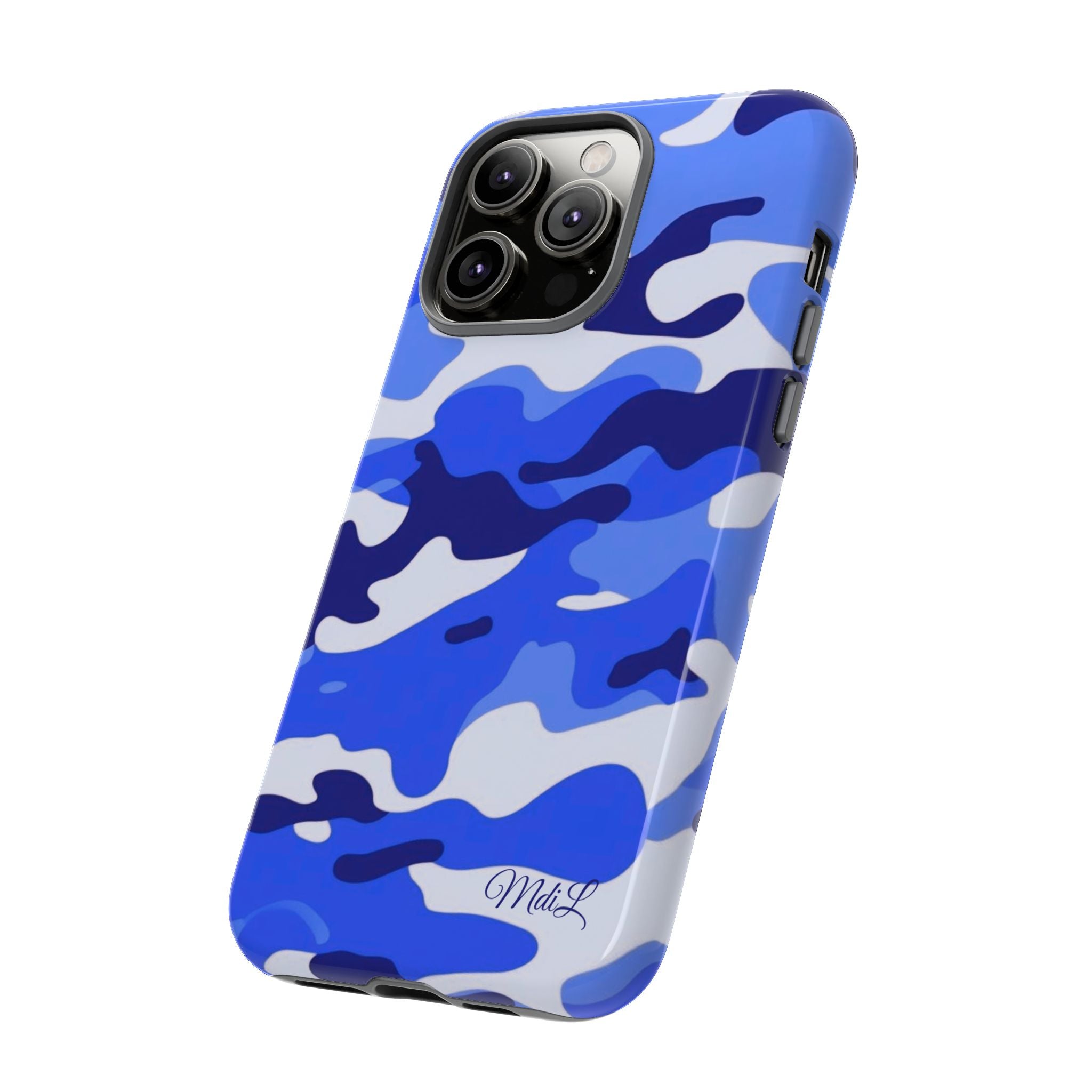 Blue Camo iPhone Case