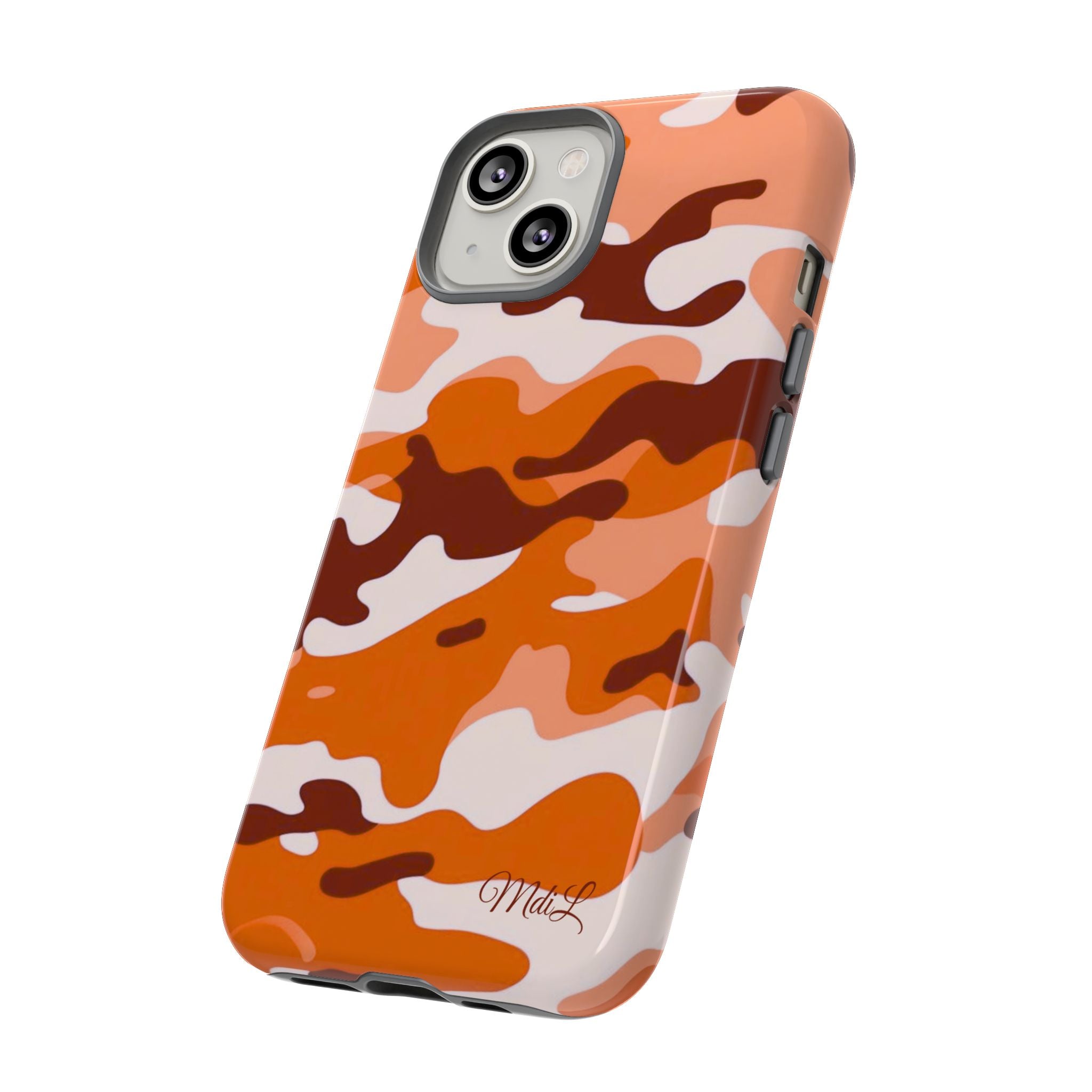 Orange Camo iPhone Case