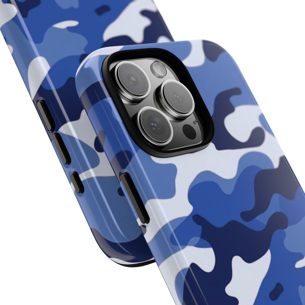 Deep Blue Camo iPhone Case