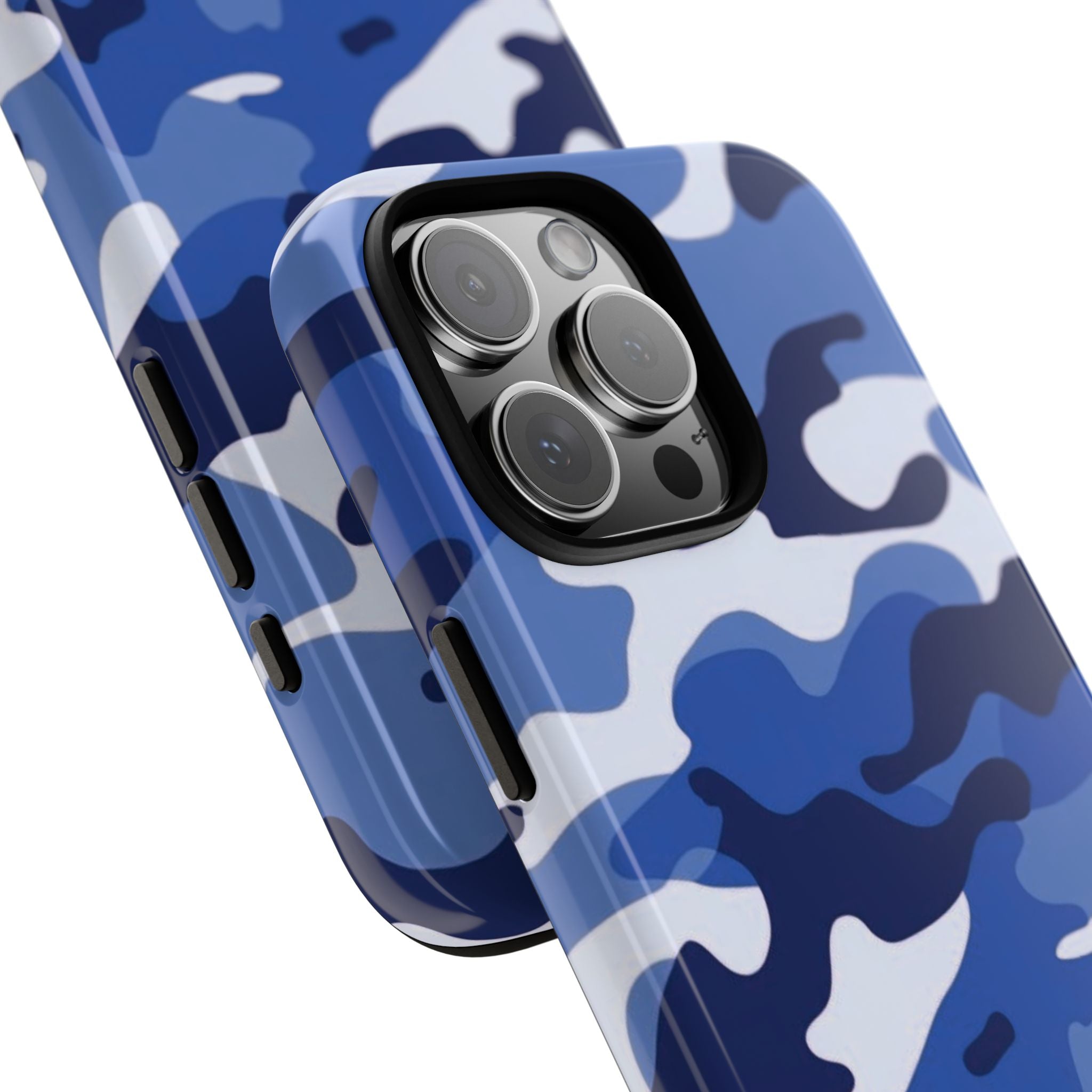 Deep Blue Camo iPhone Case