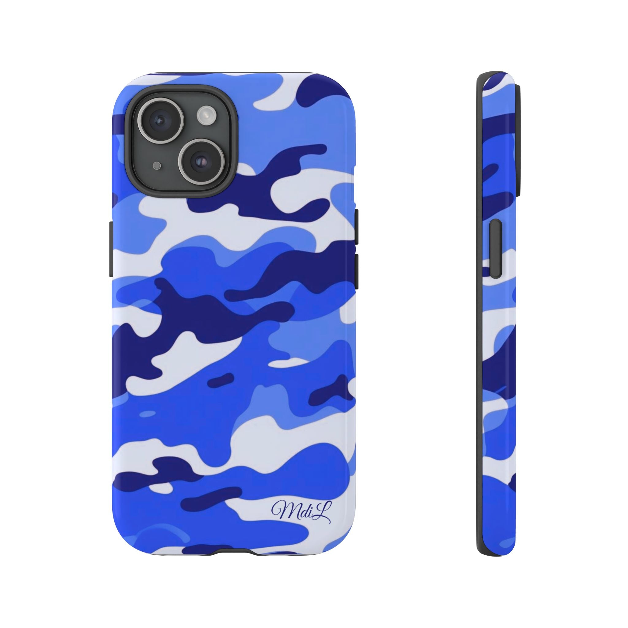 Blue Camo iPhone Case