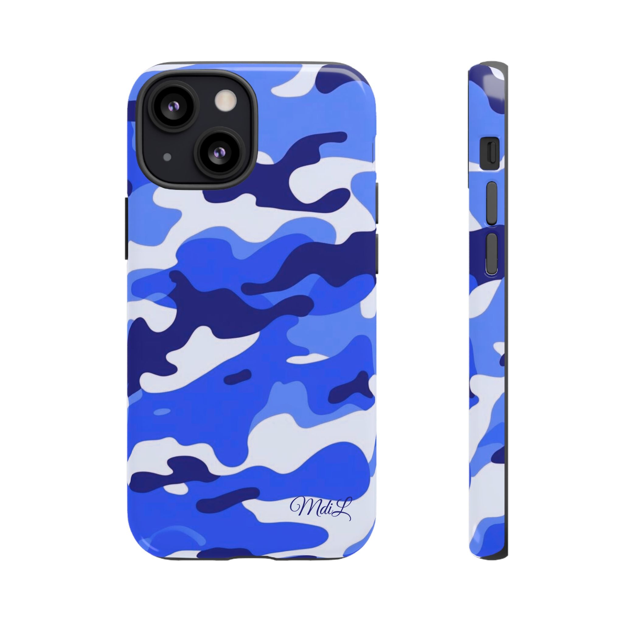 Blue Camo iPhone Case