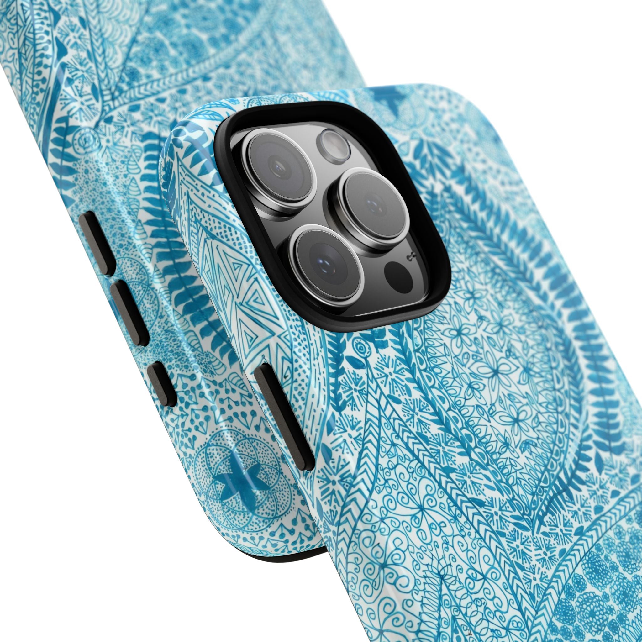 Teal Paisley