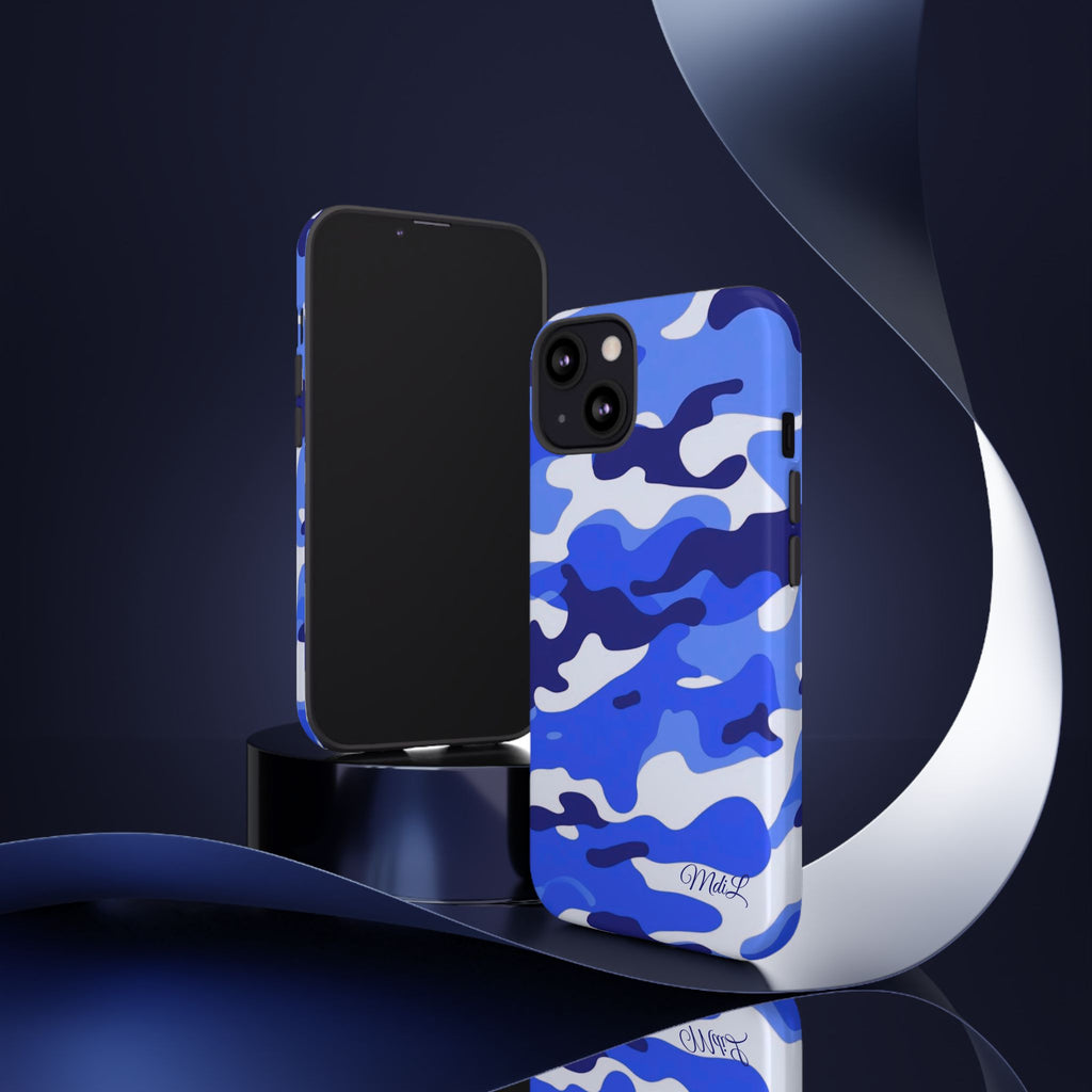 Blue Camo iPhone Case