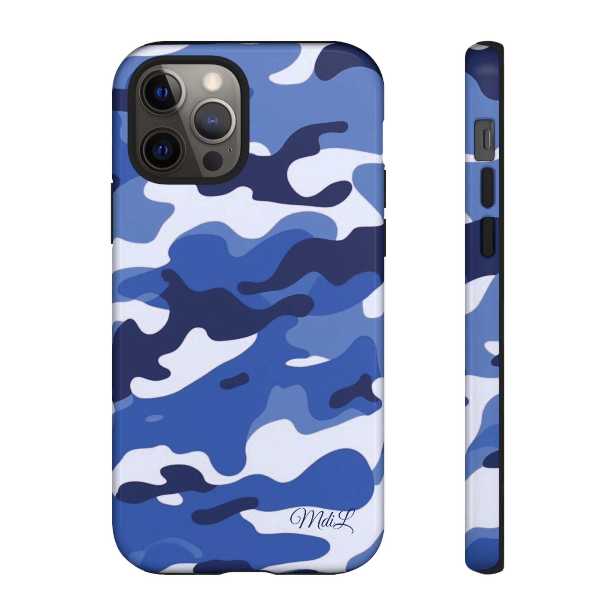 Deep Blue Camo iPhone Case