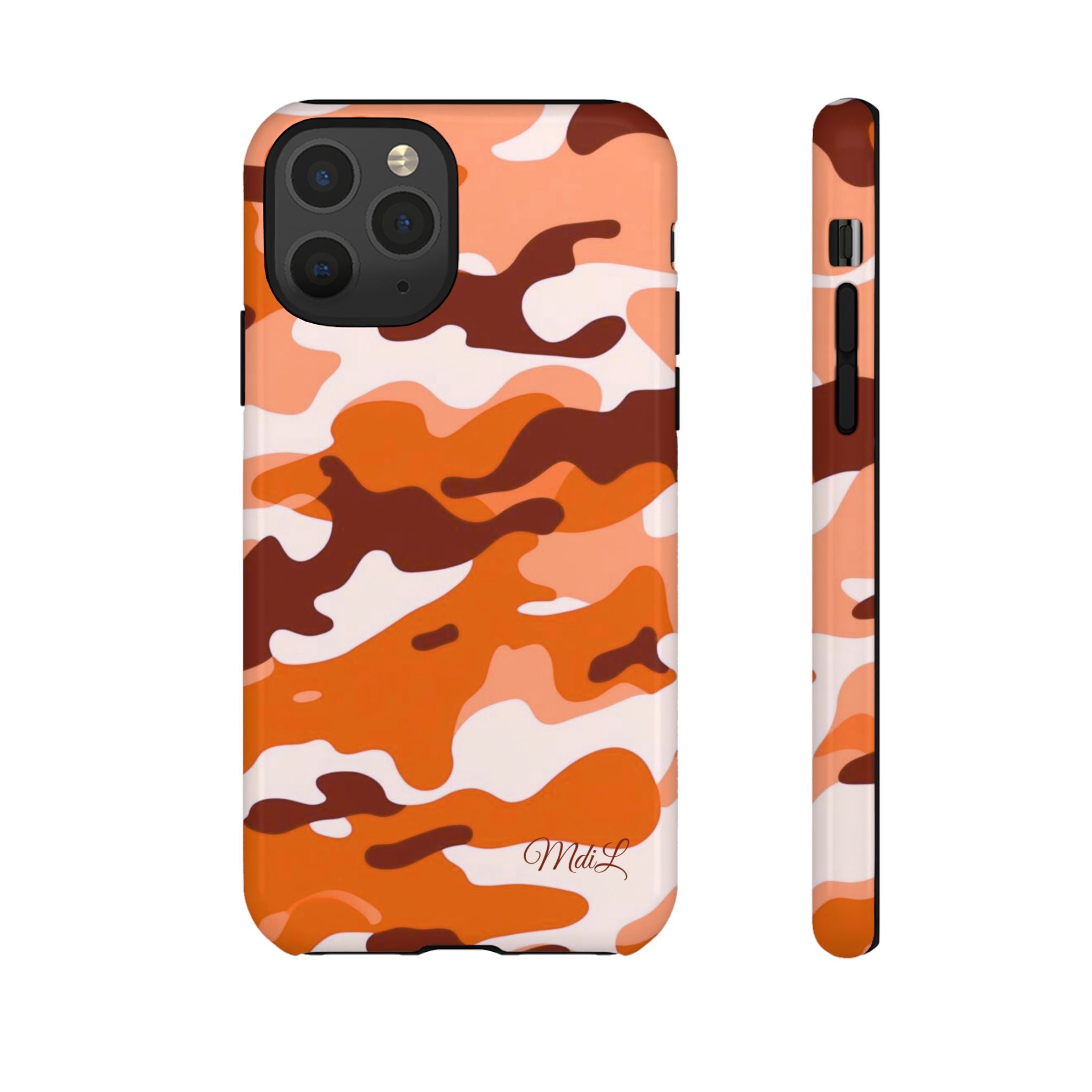 Orange Camo iPhone Case
