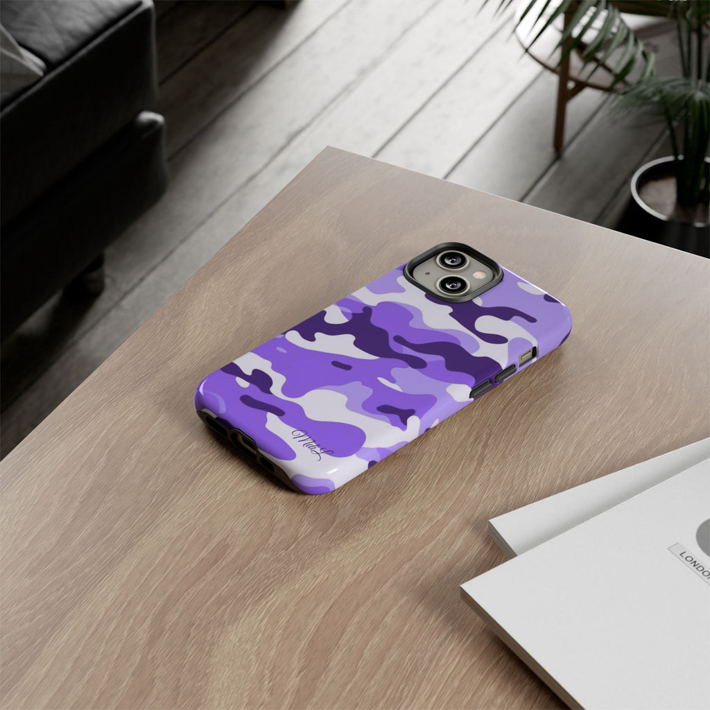 Purple Camo iPhone Case