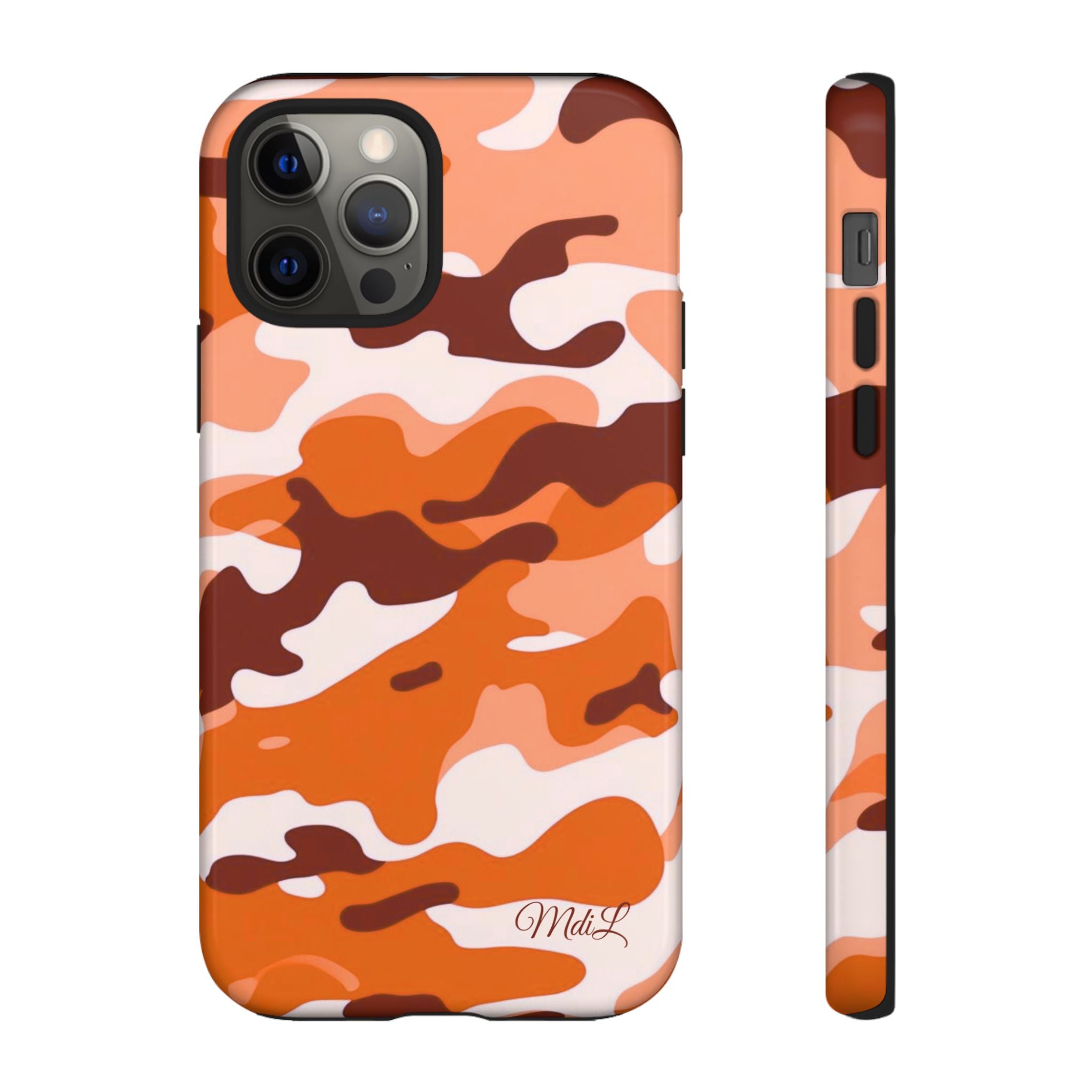 Orange Camo iPhone Case