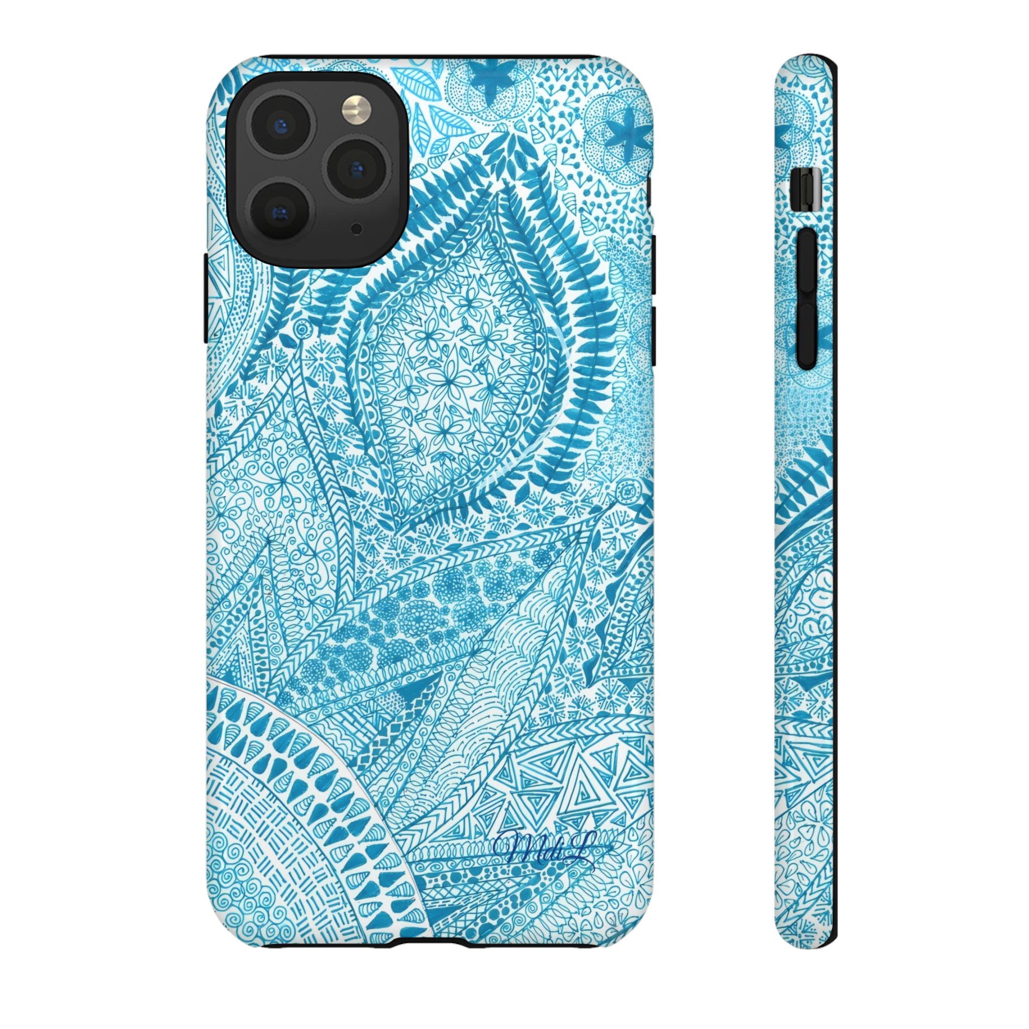 Teal Paisley
